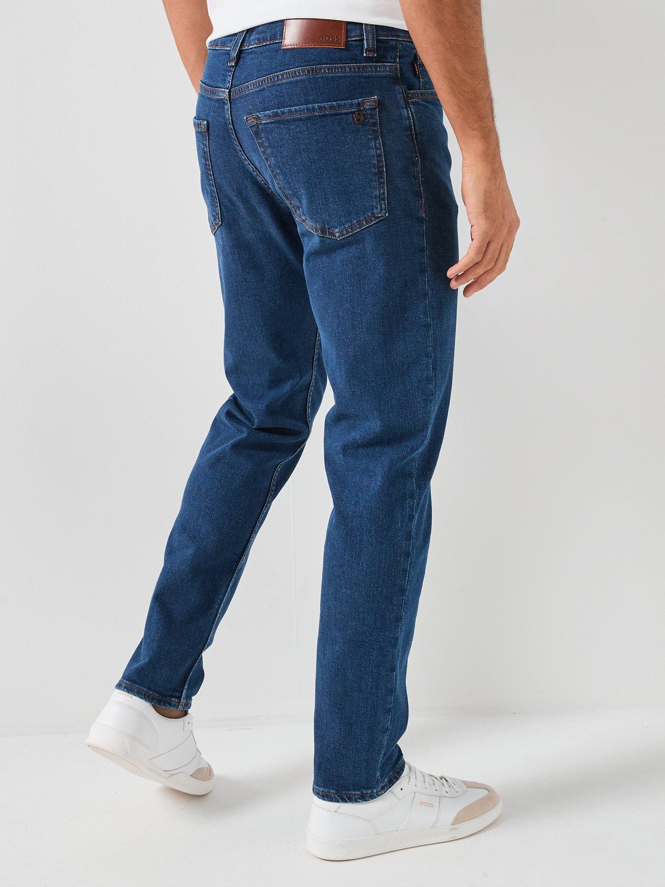 Image 2 of 5 of BOSS Maine Regular Fit Jeans - Dark Wash
