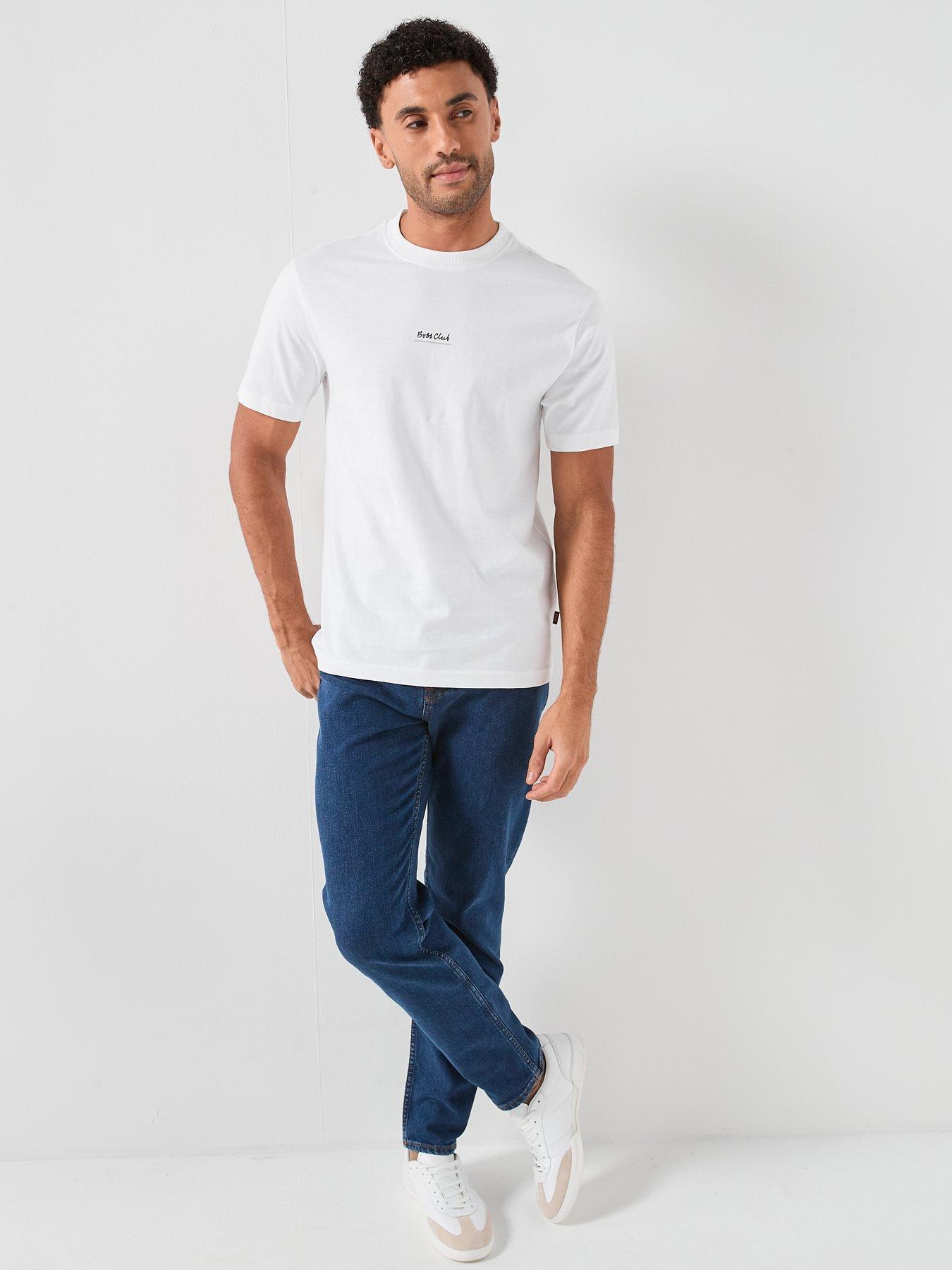 Image 3 of 5 of BOSS Maine Regular Fit Jeans - Dark Wash