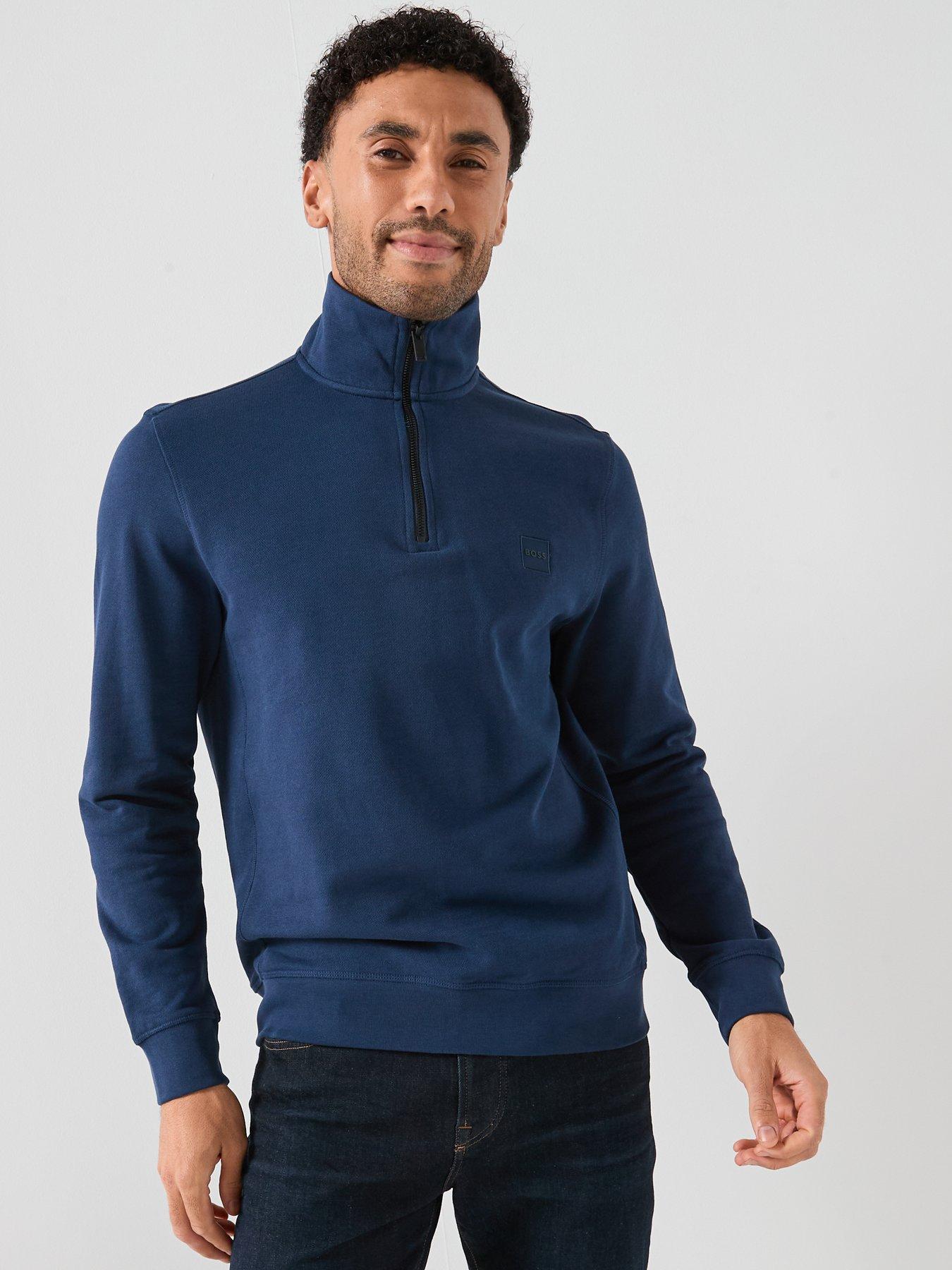boss-zetrust-mens-14-zip-sweatshirt-blue
