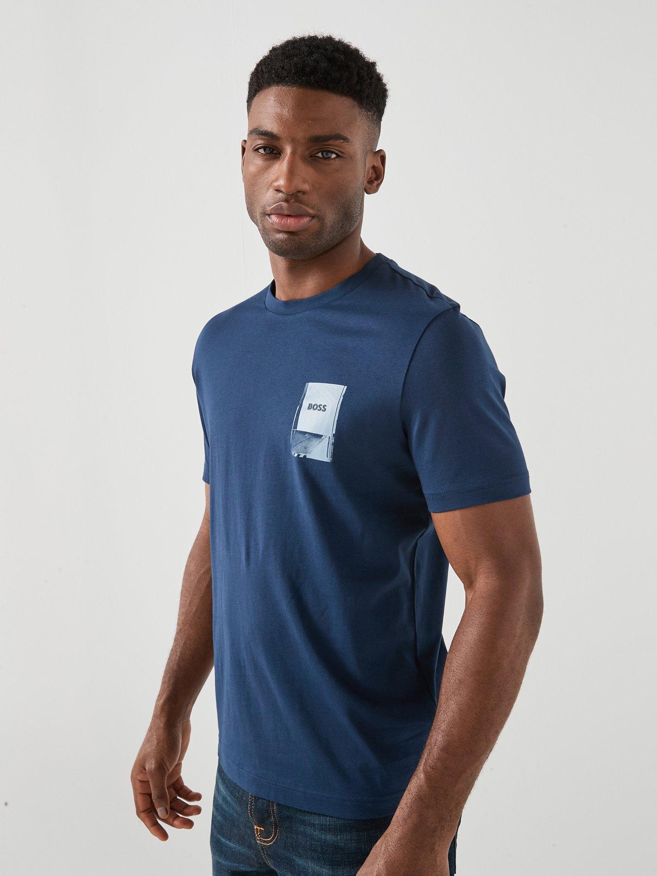 boss-plain-small-chest-graphic-t-shirt-blue