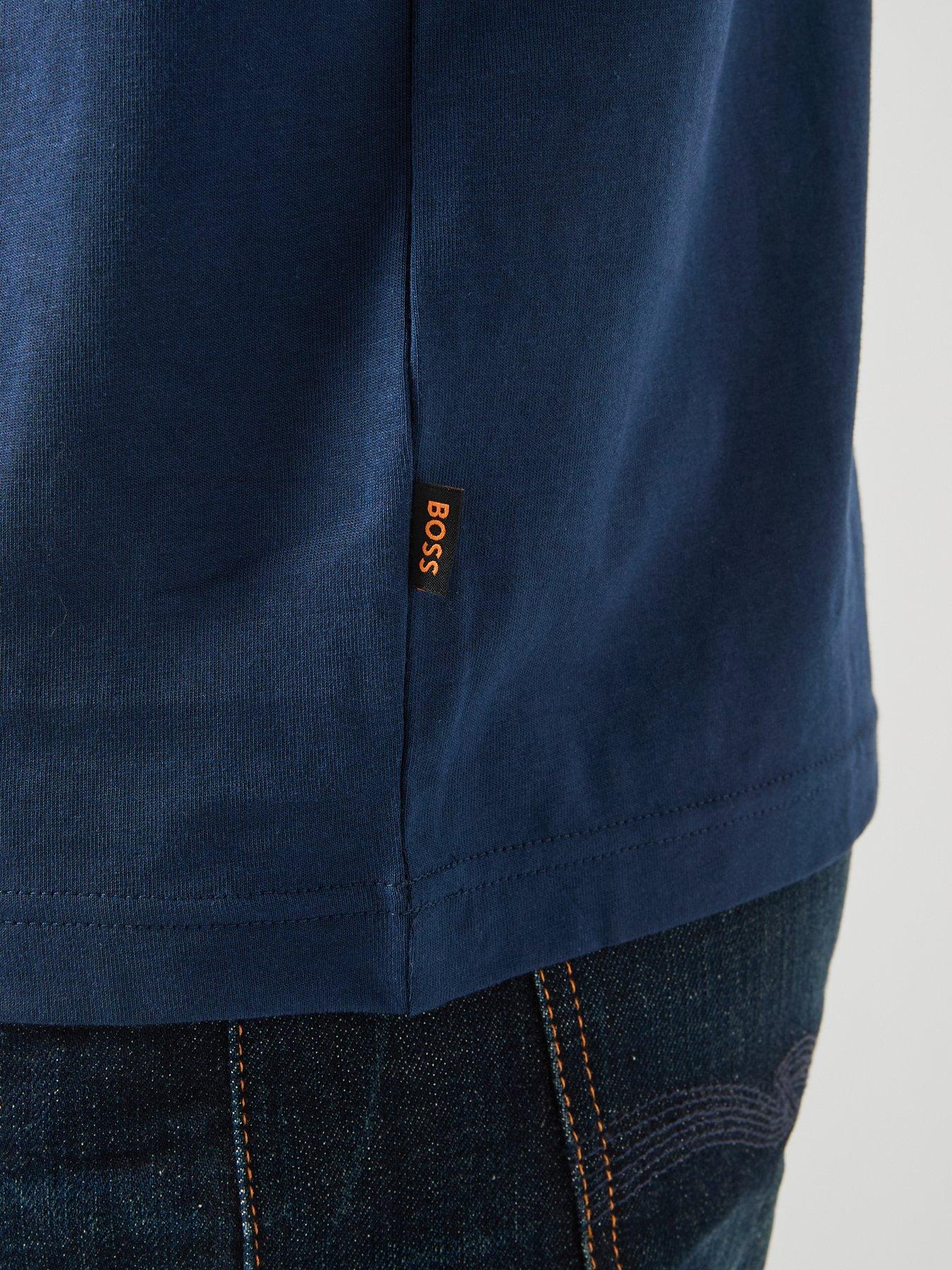 boss-plain-small-chest-graphic-t-shirt-bluedetail