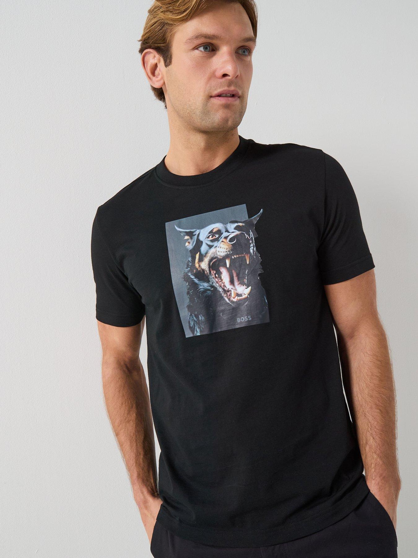 Image 1 of 4 of BOSS Dobermann Graphic T-Shirt - Black