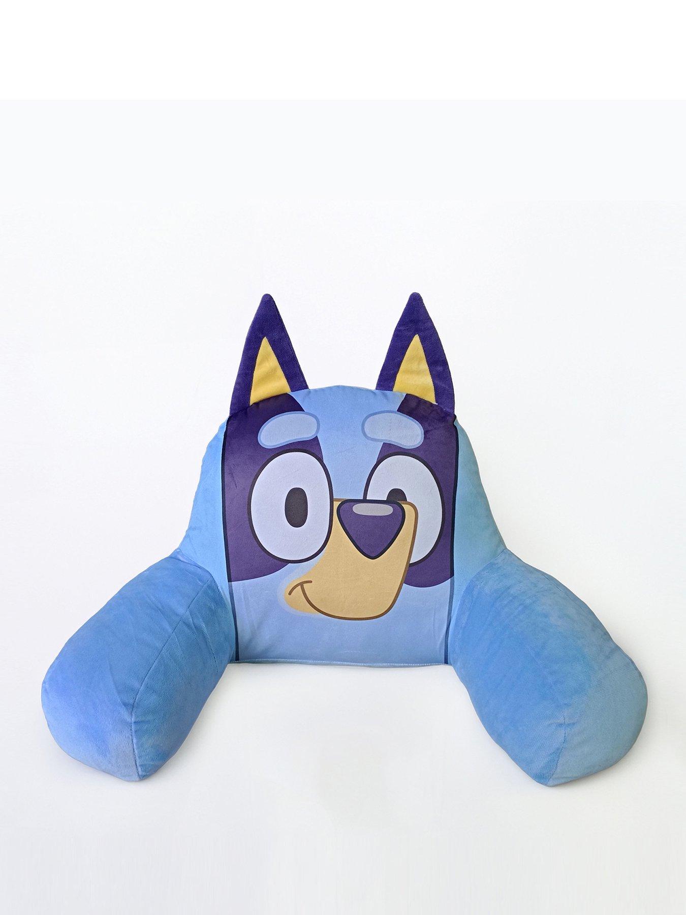 Bluey Bluey Shaped Back Cushion With Ears Soft Velboa