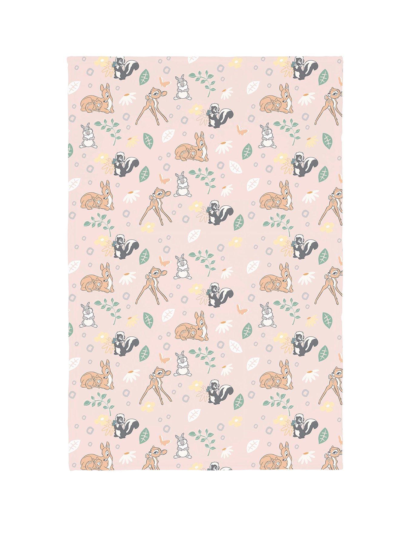 Bambi Bambi Meadow Pink Flannel R-blanket