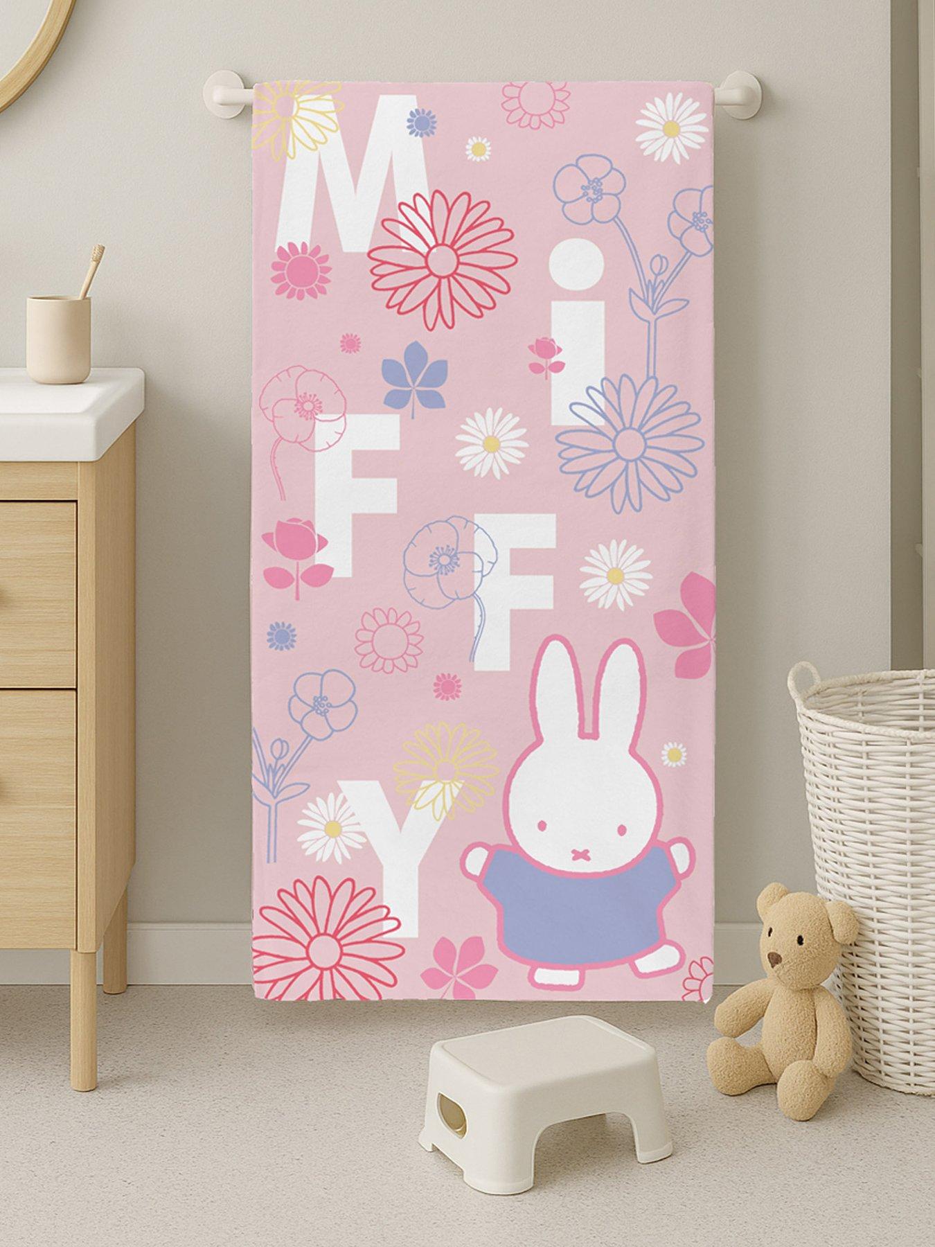 Miffy Miffy Floral Towel 70x140cm 100% Cotton