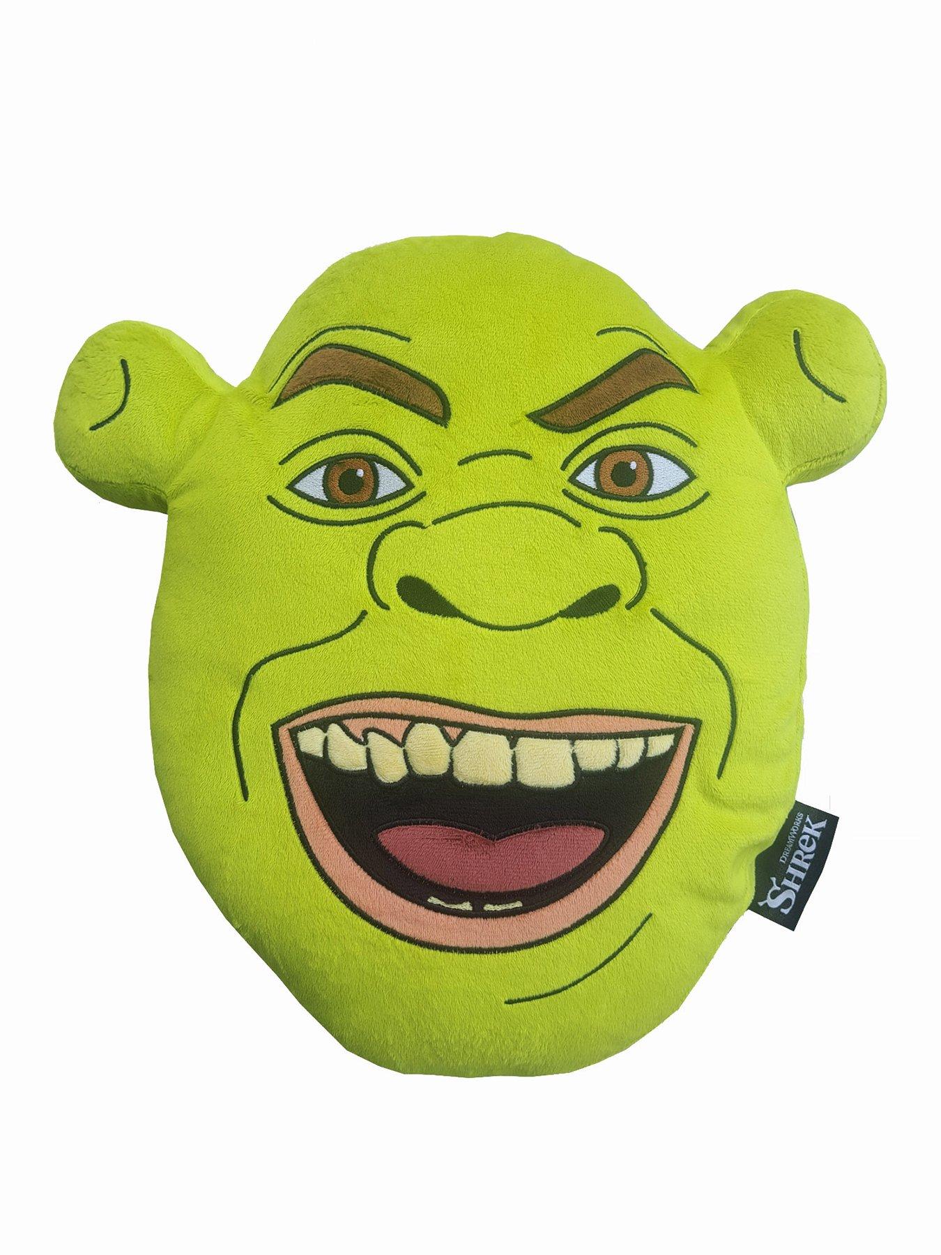 Shrek Shrek Embroidered Head Shaped Plush Cushion