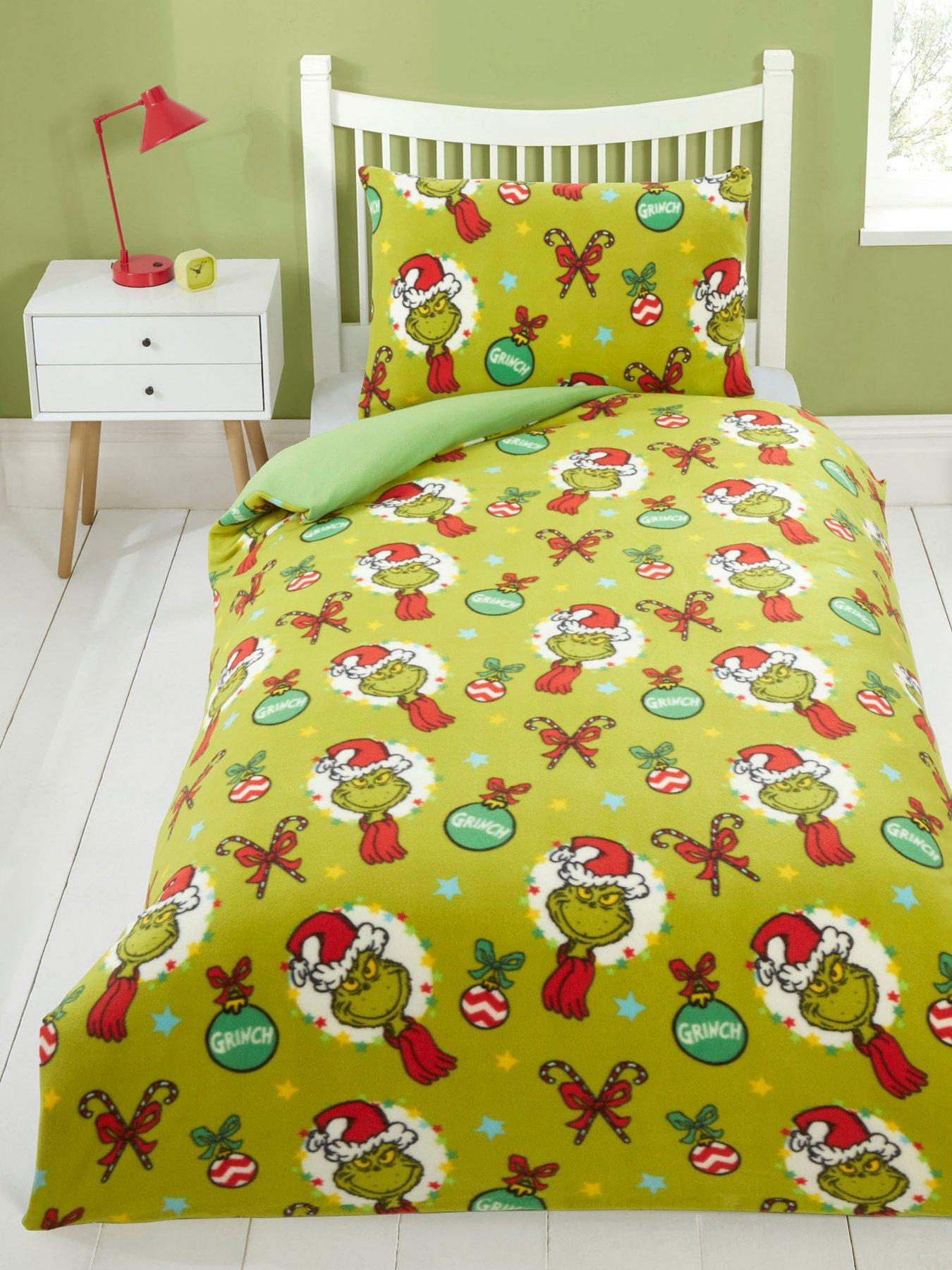 The Grinch The Grinch Grinchmas Time Fleece Single Christmas Duvet