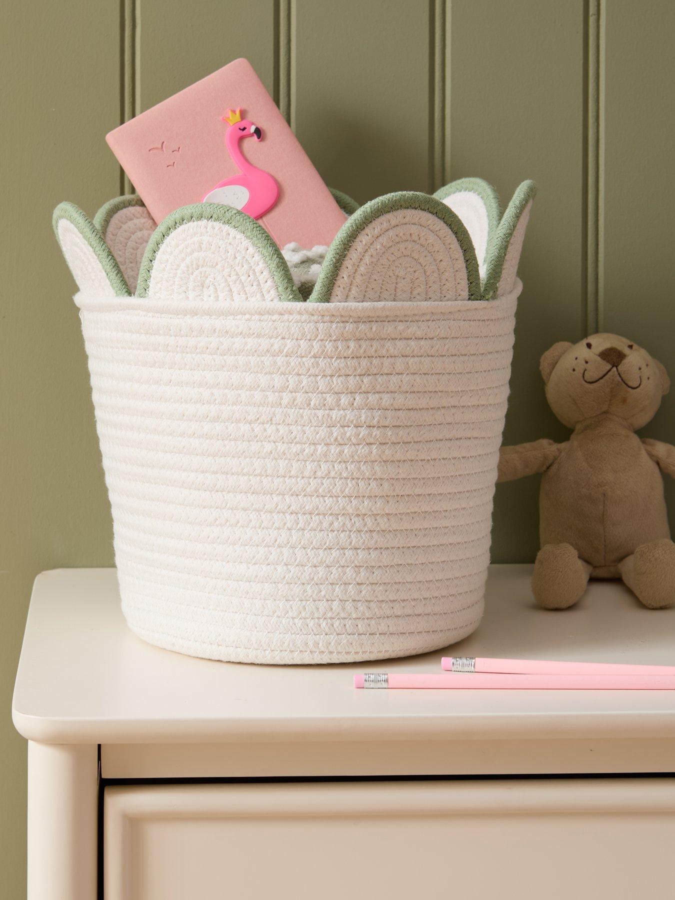 the-very-collection-green-scallop-edge-cotton-rope-storage-basket