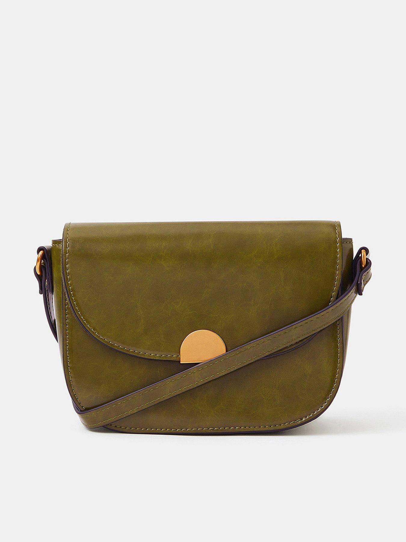 Accessorize Boxy Crossbody Bag - Green