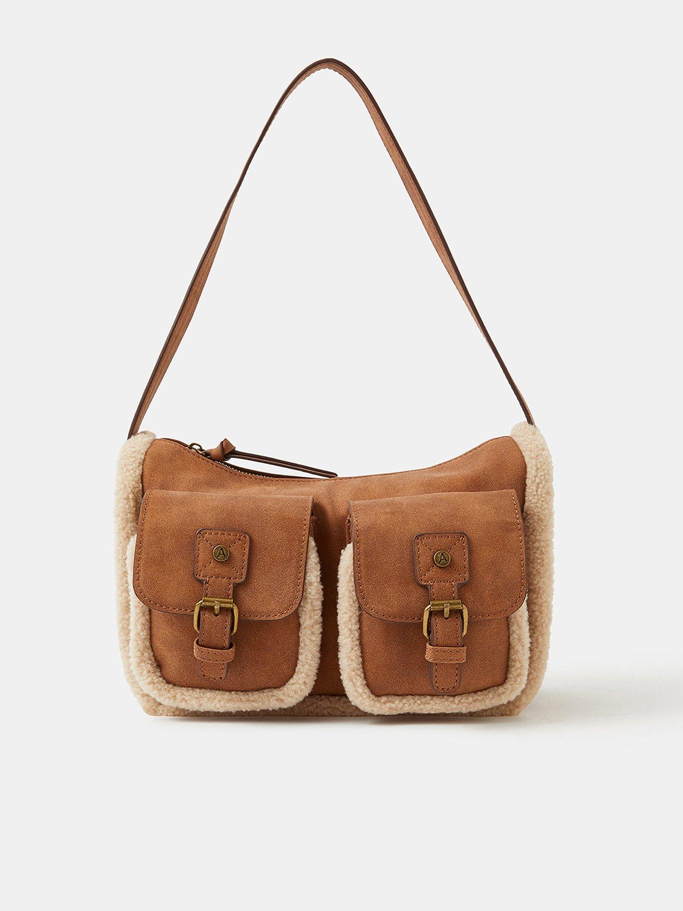 accessorize-faux-shearling-pocket-shoulder-bag-brownfront