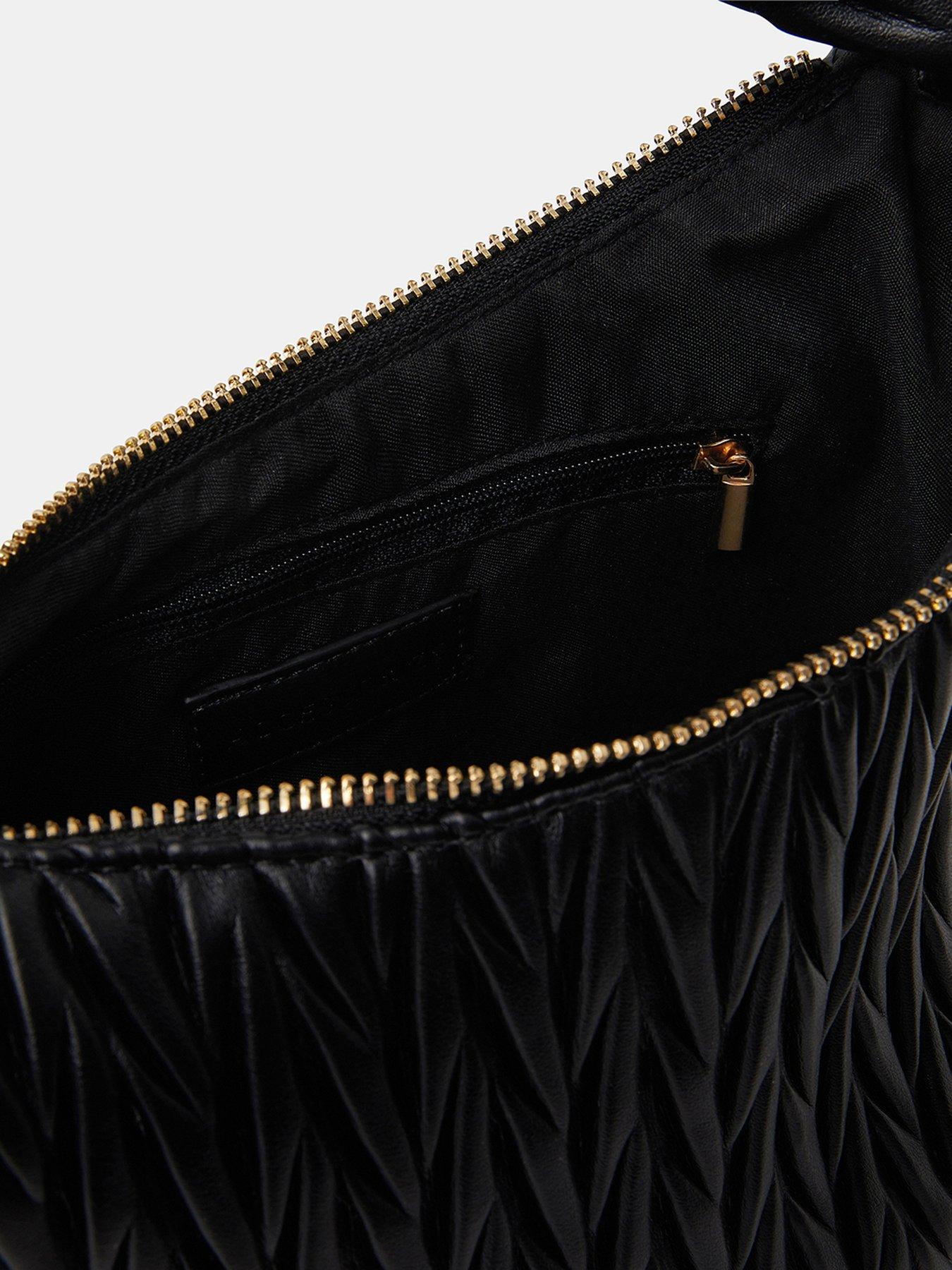 accessorize-ruched-faux-leather-handbag-blackoutfit