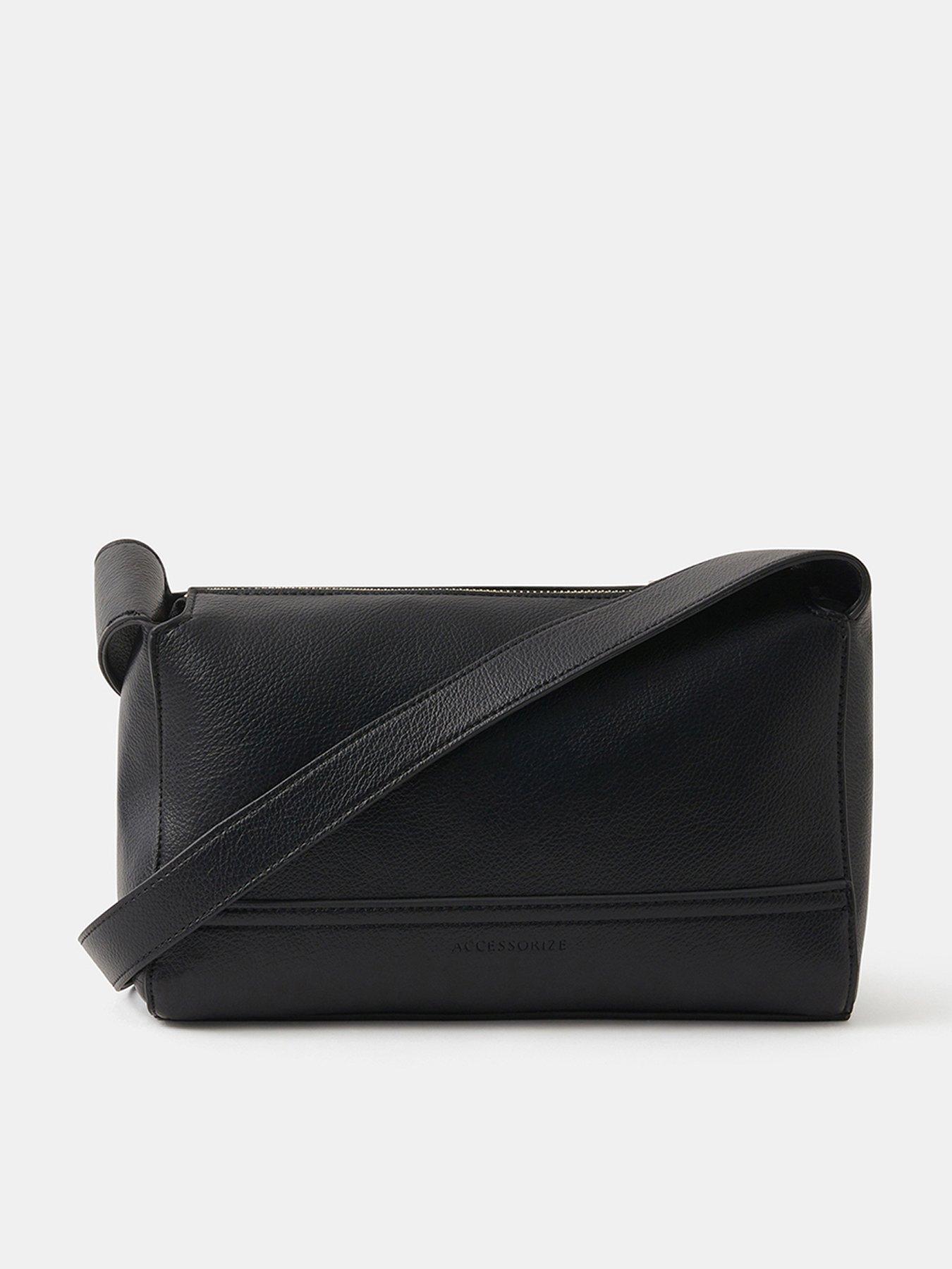 Accessorize Plain Crossbody Bag - Black