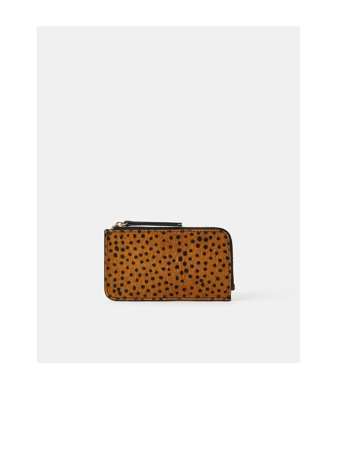 Accessorize Leather Card Holder - Animal Print
