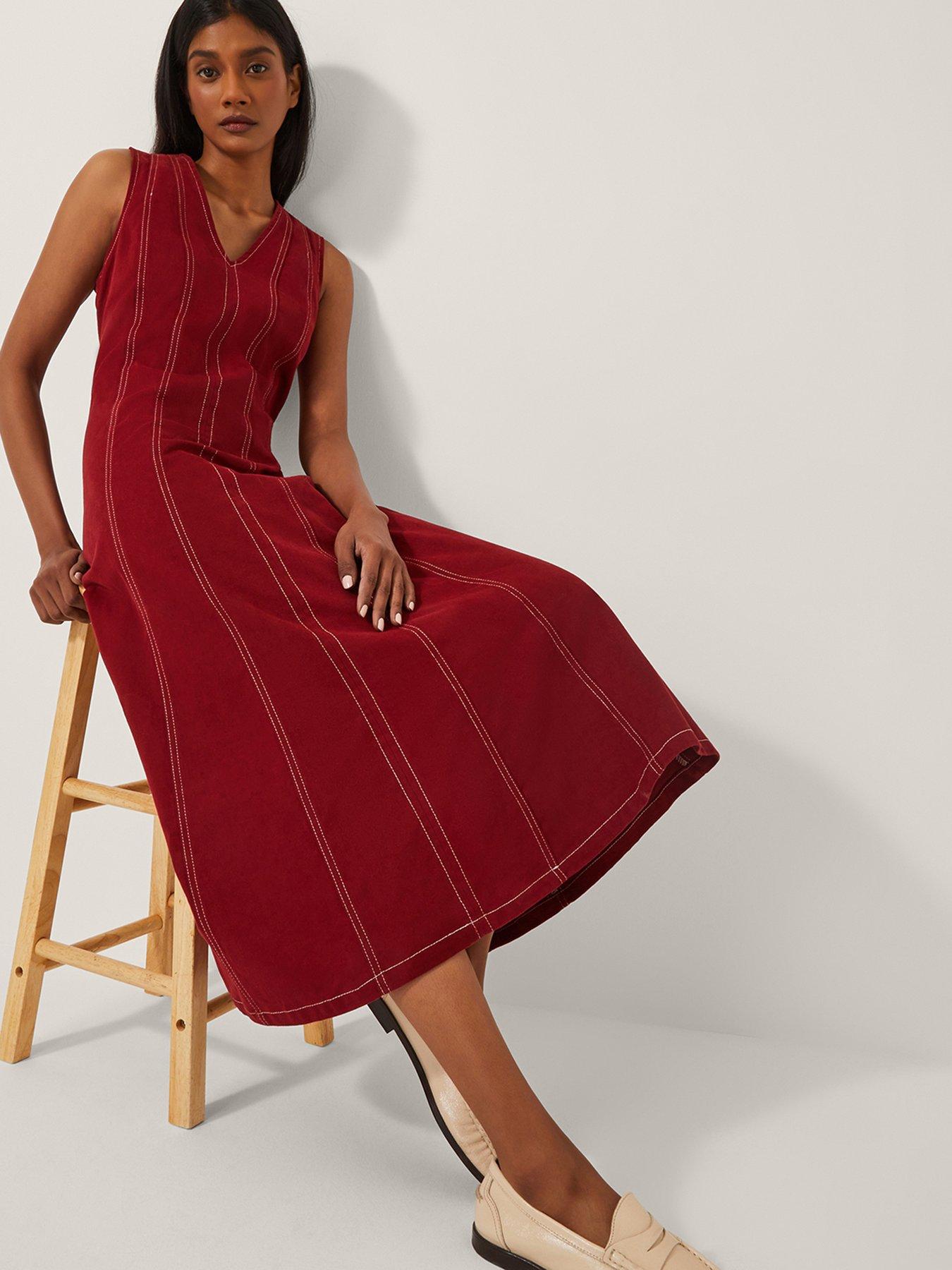 monsoon-hope-denim-dress-redfront