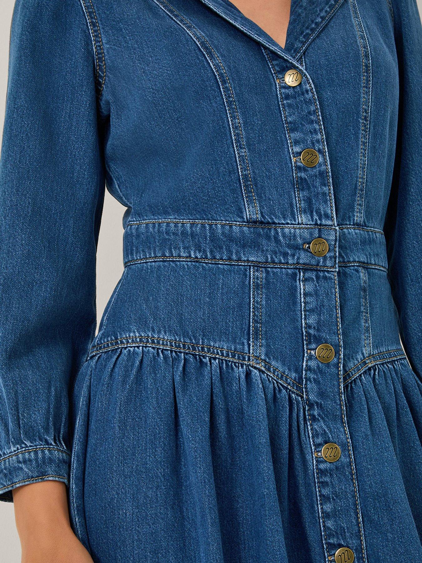 monsoon-tamsin-button-dress-bluedetail