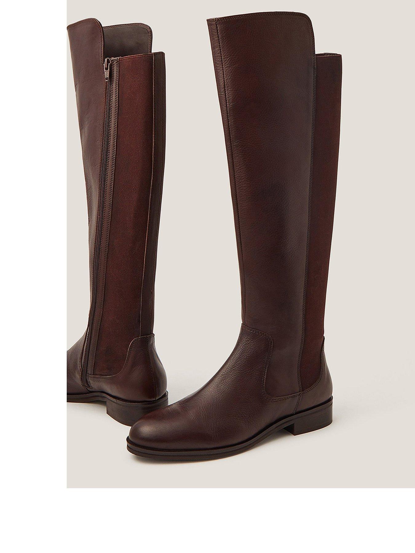 Image 2 of 3 of Monsoon Una Knee High Boot - Chocolate