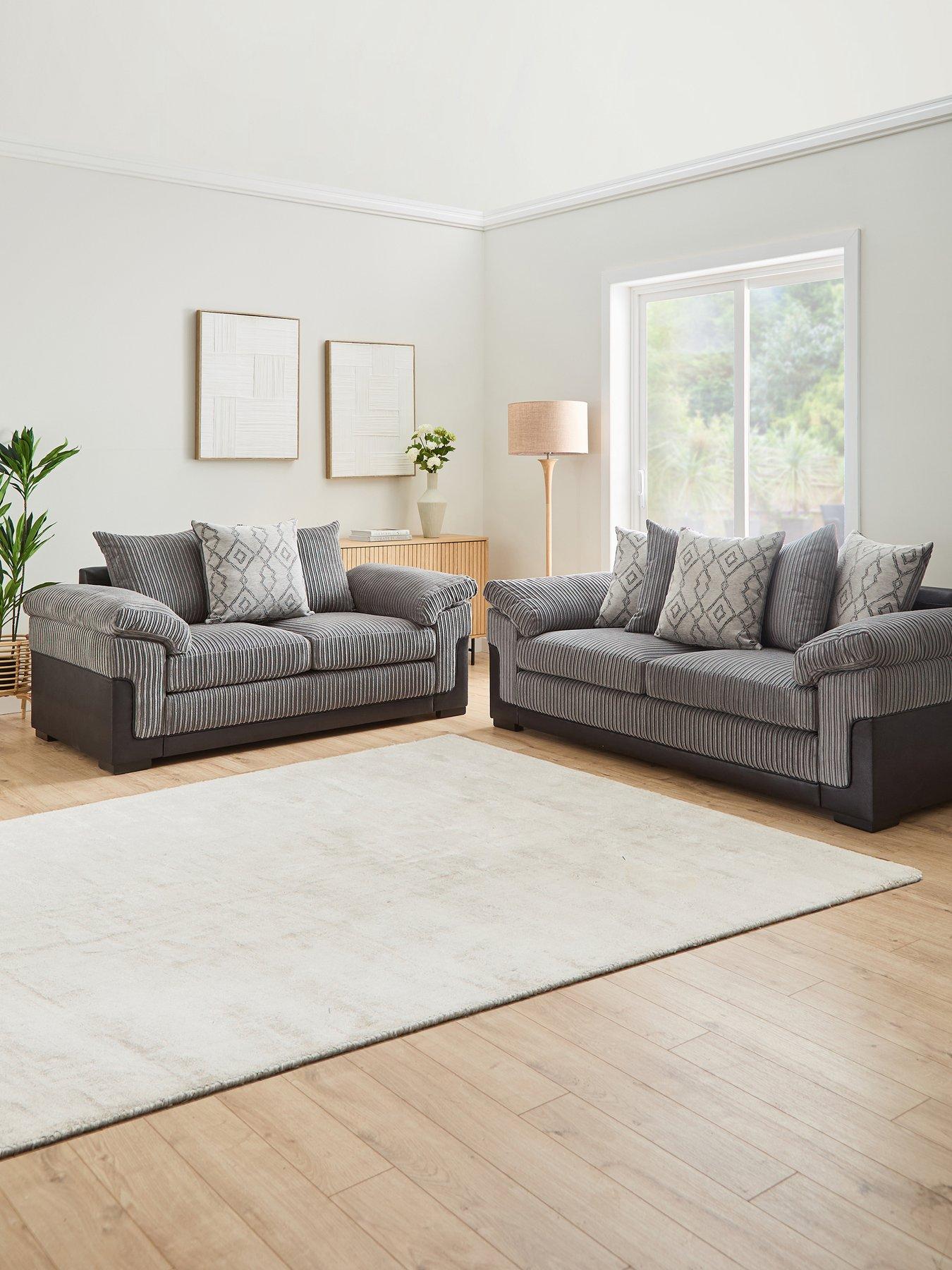The Very Collection Marissa Jumbo Cord 3 Seater + 2 Seater Sofa Set (Buy  &  SAVE!) - FSC® Certified