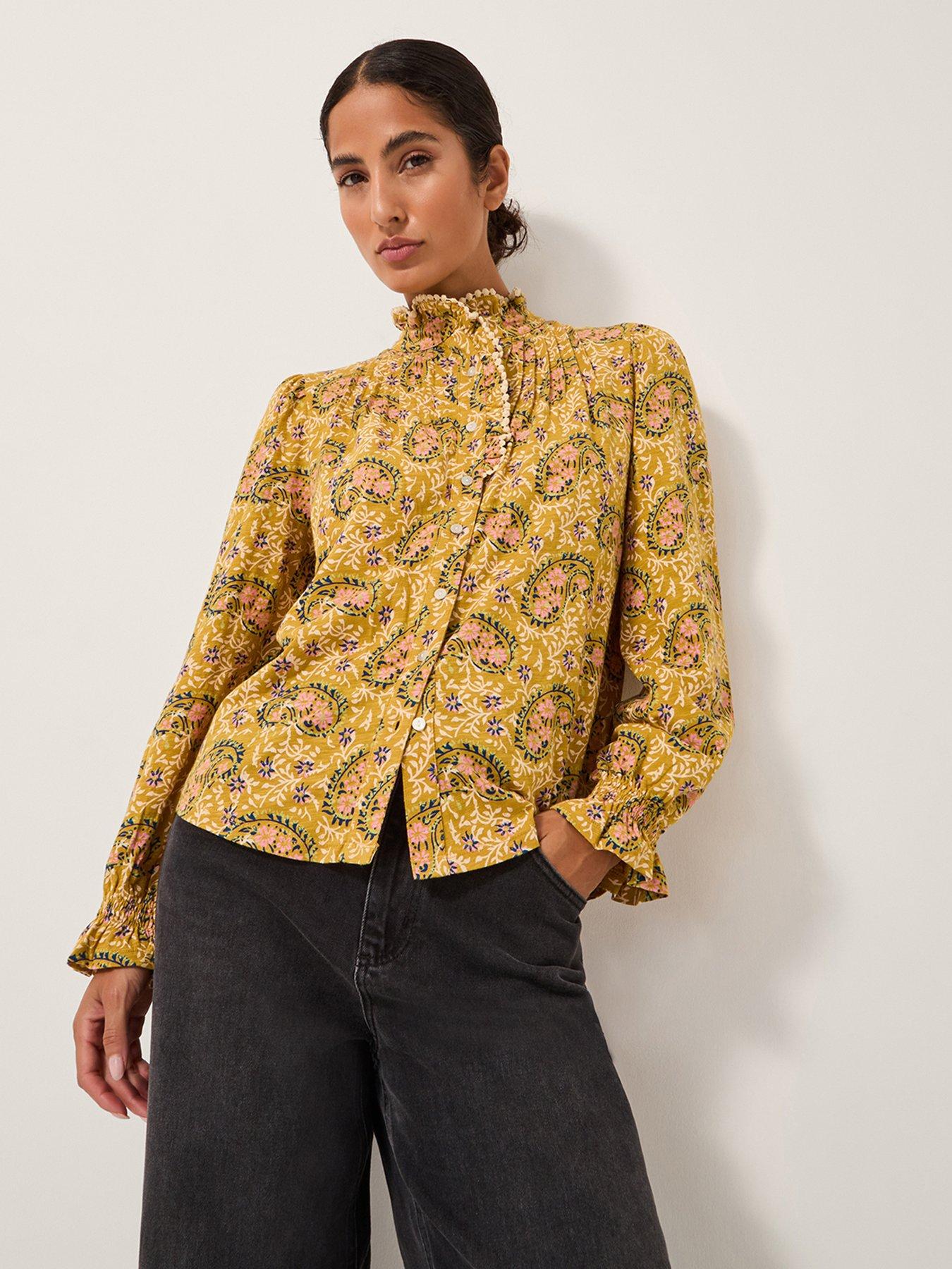 monsoon-mabel-print-jersey-top-orange