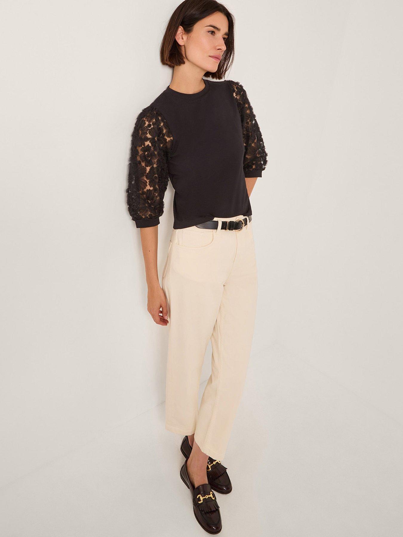 monsoon-flavia-fabric-mix-top-blackoutfit