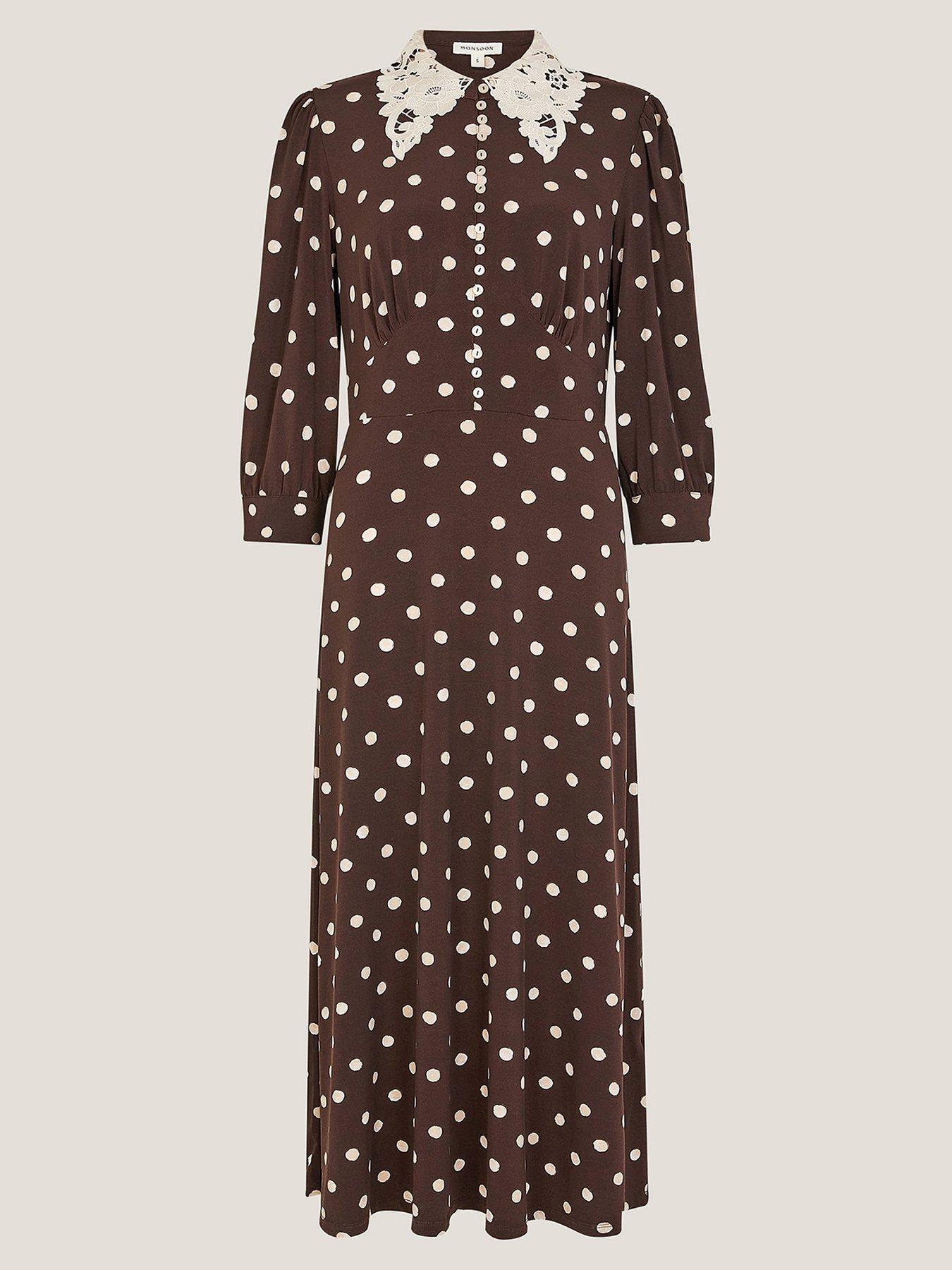 boden lily jersey dress Lily Jersey Midi Tea Dress-Bright Blue, Botanic Blush main image 1