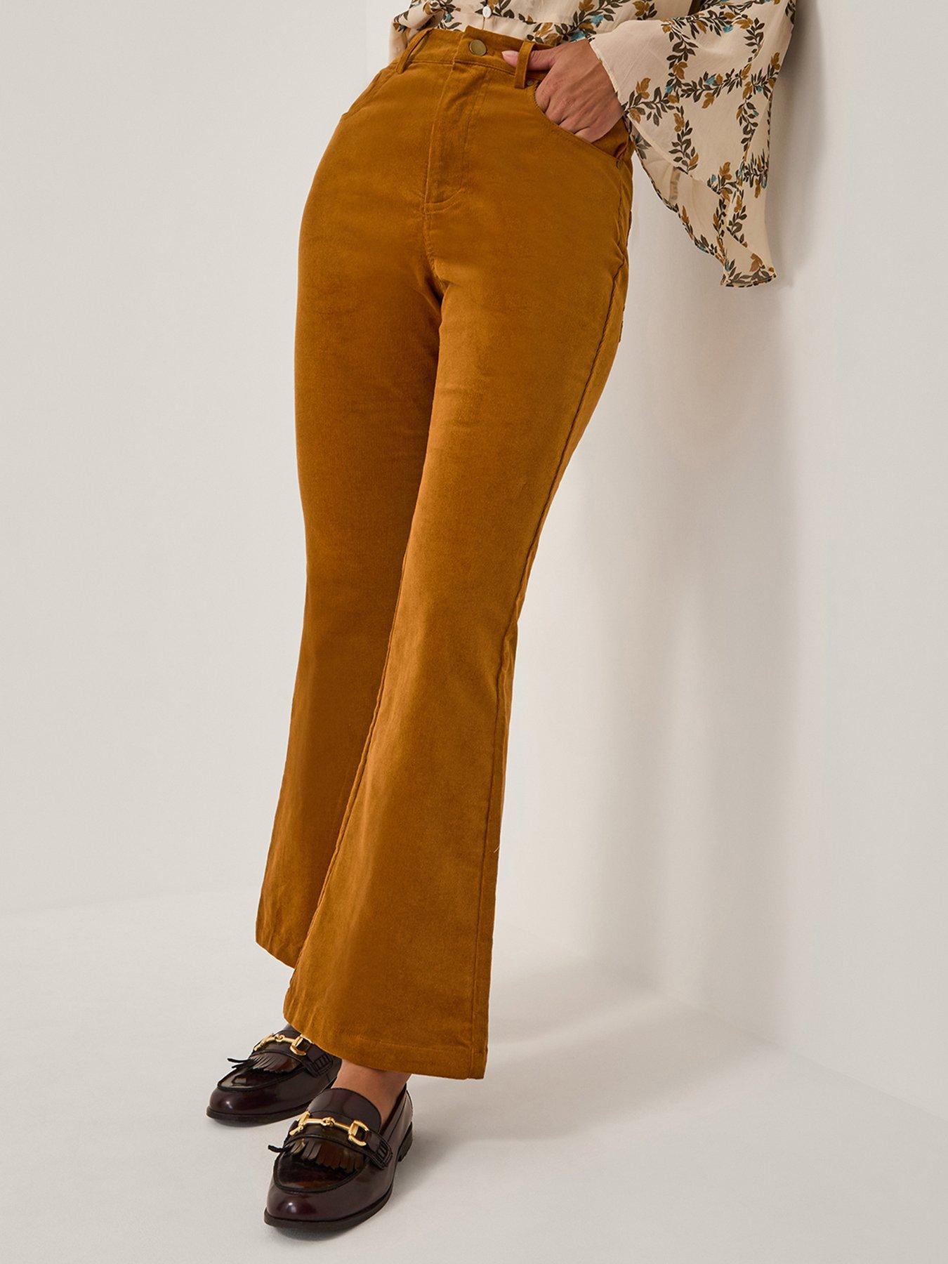 Monsoon Cassidy Cord Flares - Camel