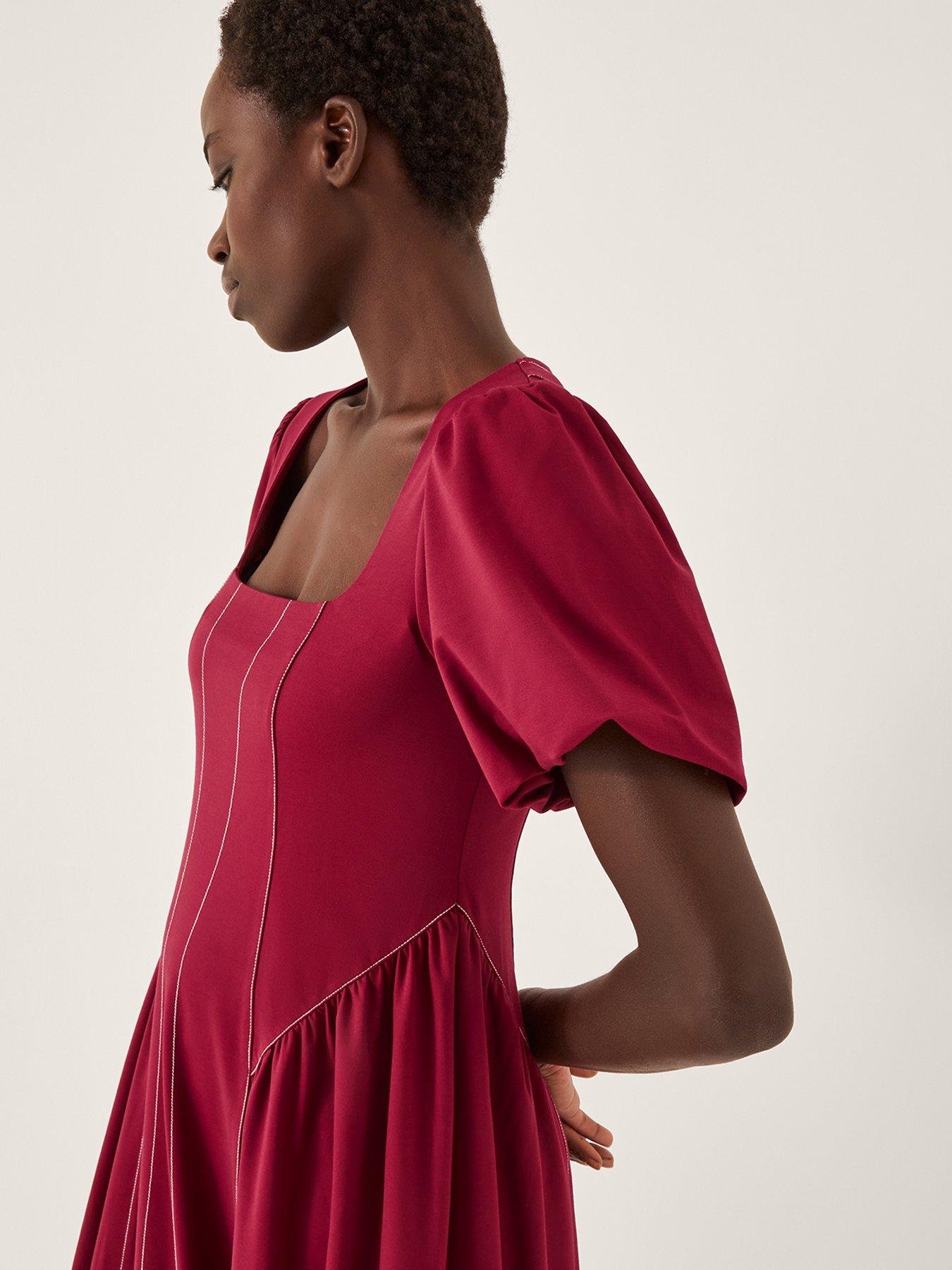 monsoon jersey dress Callie Thorpe x Monsoon Jersey Midi Wrap Dress Brown