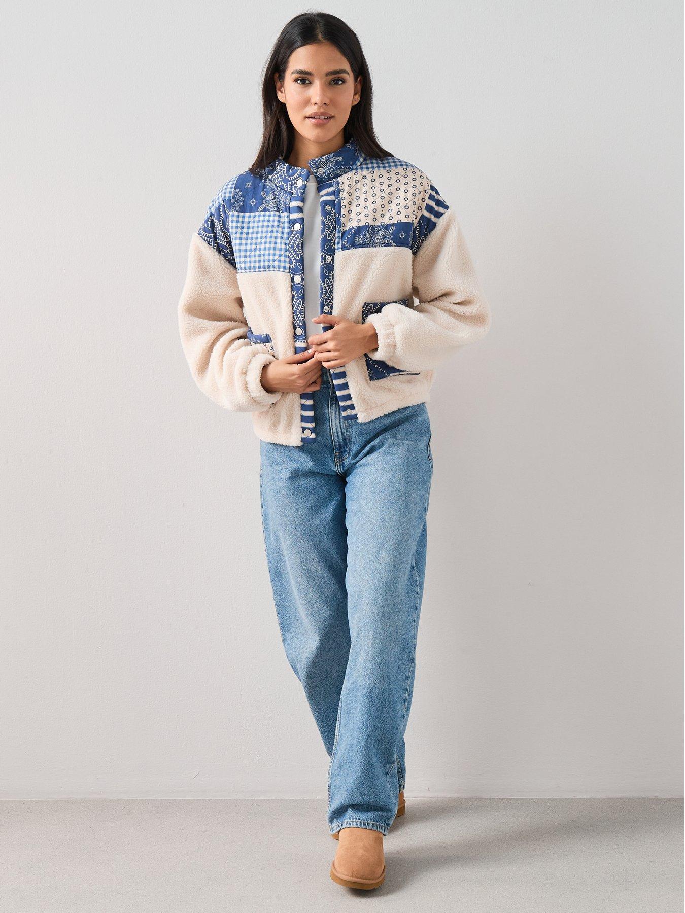 the-very-collection-quilted-patchwork-borg-bomber-jacket-creamback