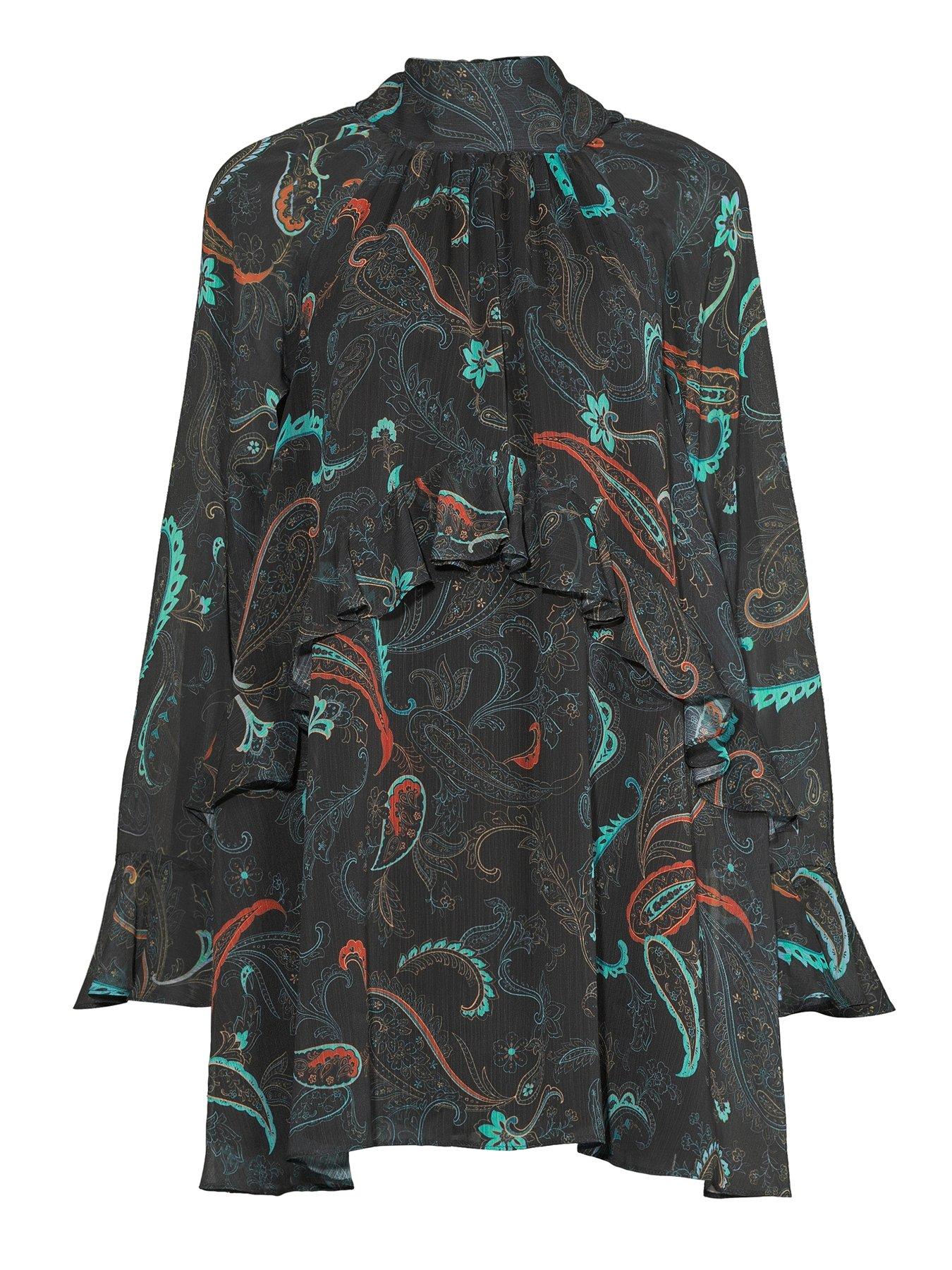 Image 7 of 7 of The Very Collection Printed Chiffon Mini Dress - Print