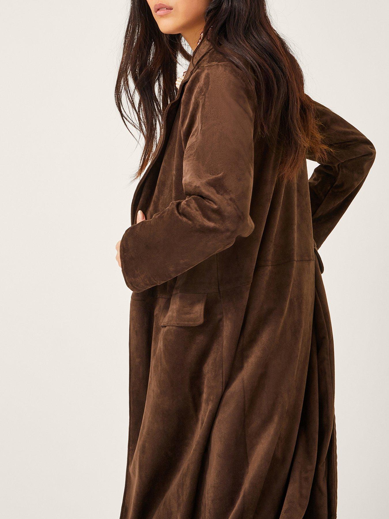 monsoon-tove-suedette-trench-brownoutfit