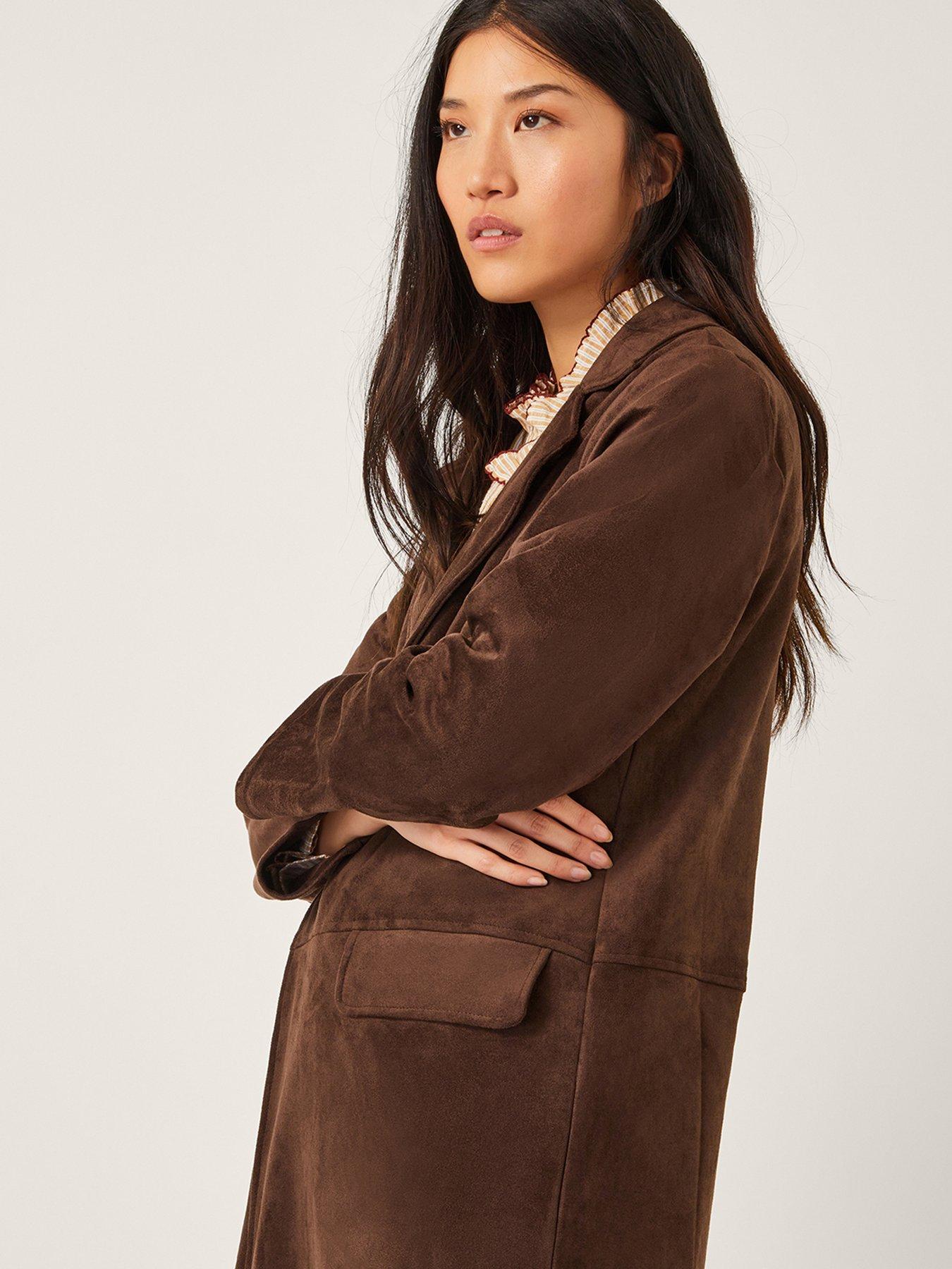 monsoon-tove-suedette-trench-browndetail