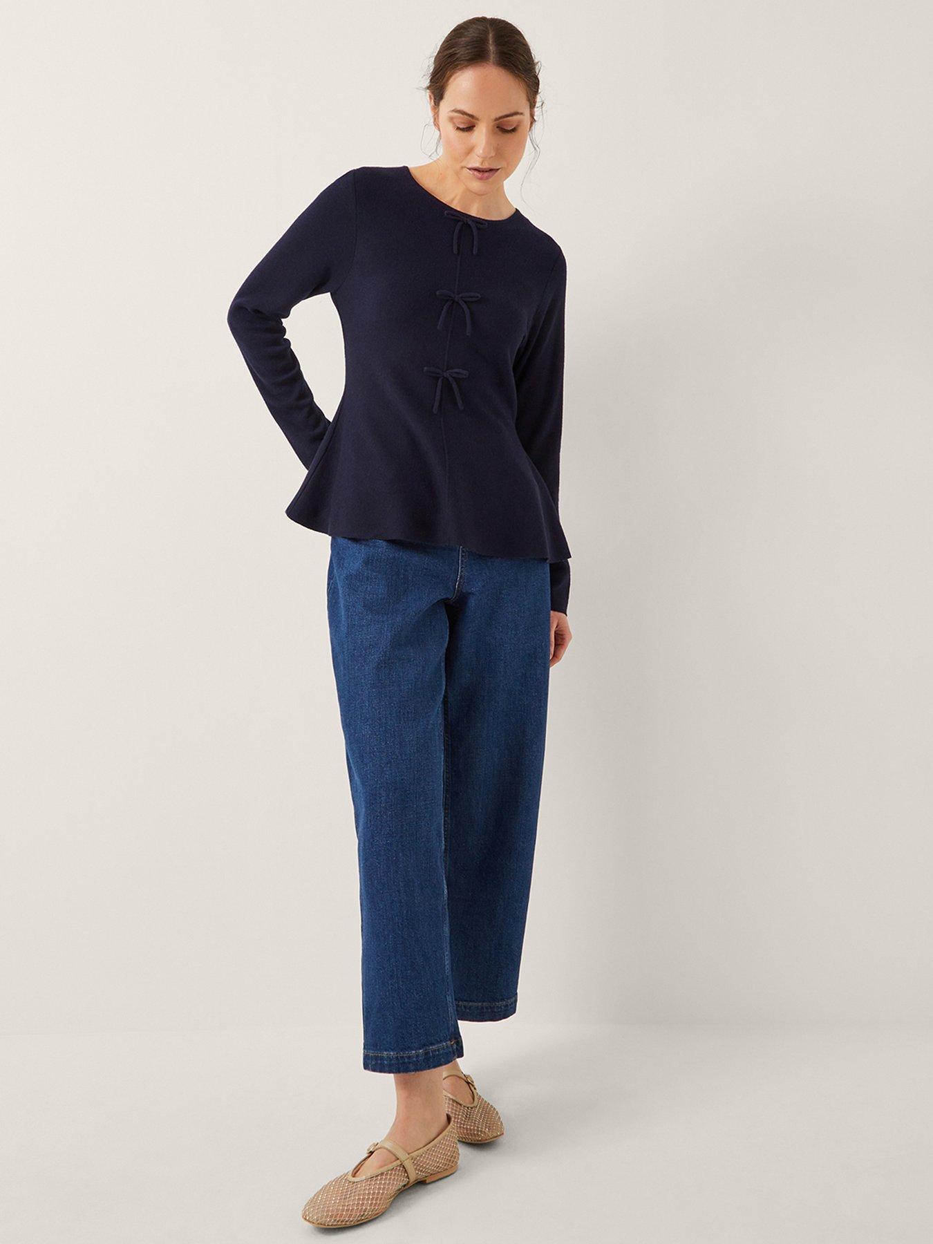 monsoon-paula-peplum-bow-jumper-blue-navyoutfit