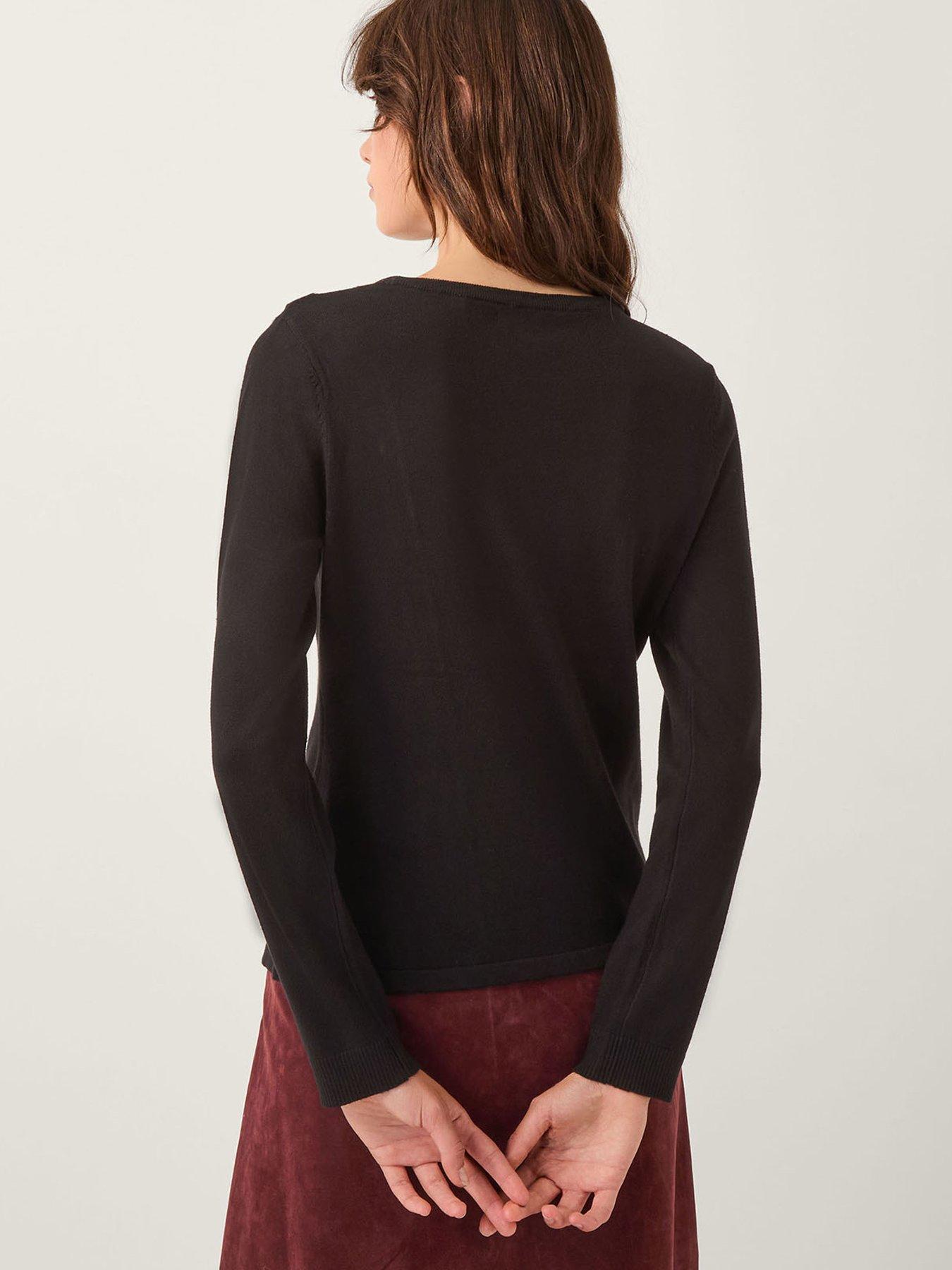 monsoon-bonnie-button-jumper-blackstillFront