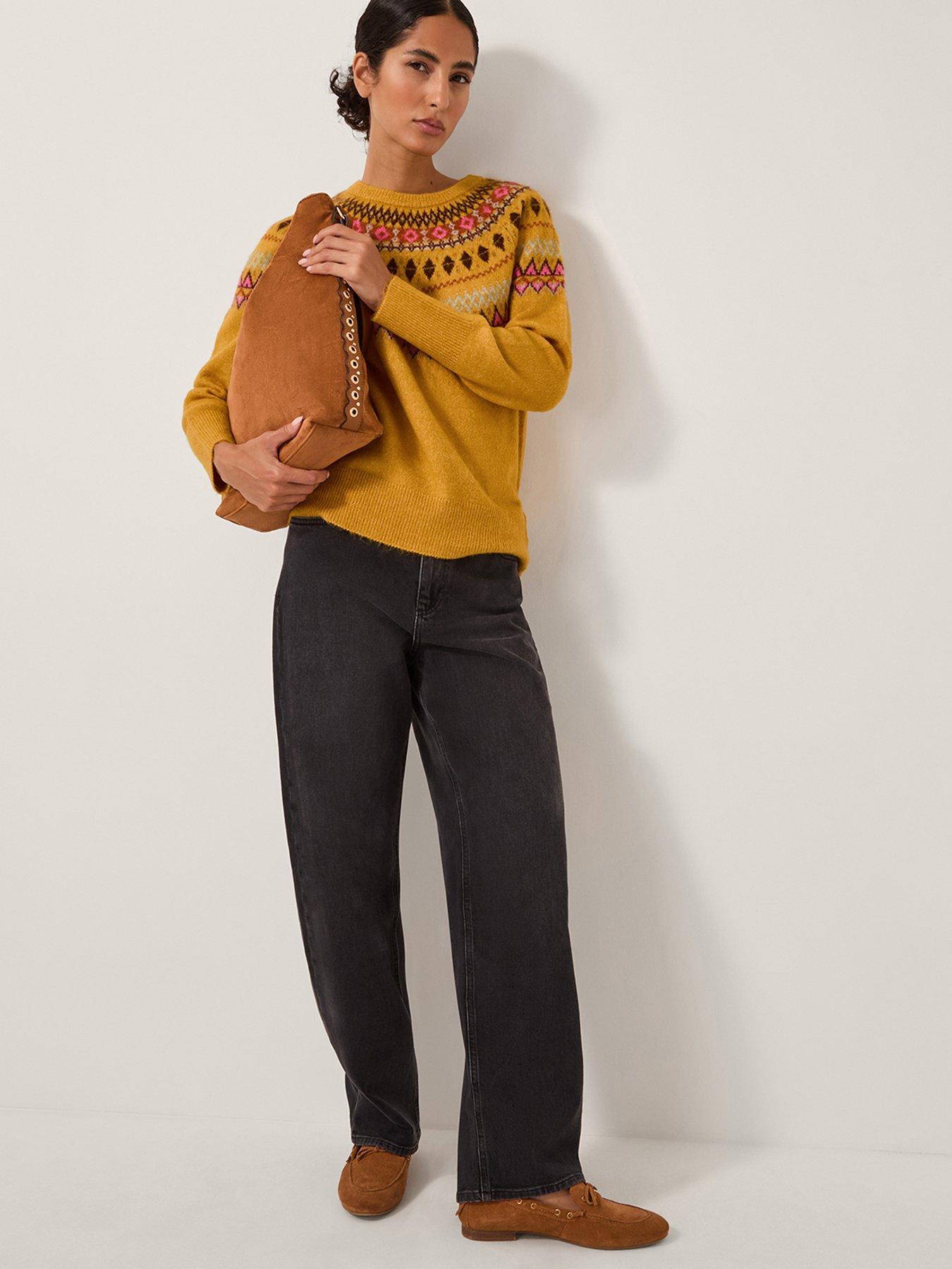 Image 4 of 5 of Monsoon Fran Fairisle Jumper - Orange