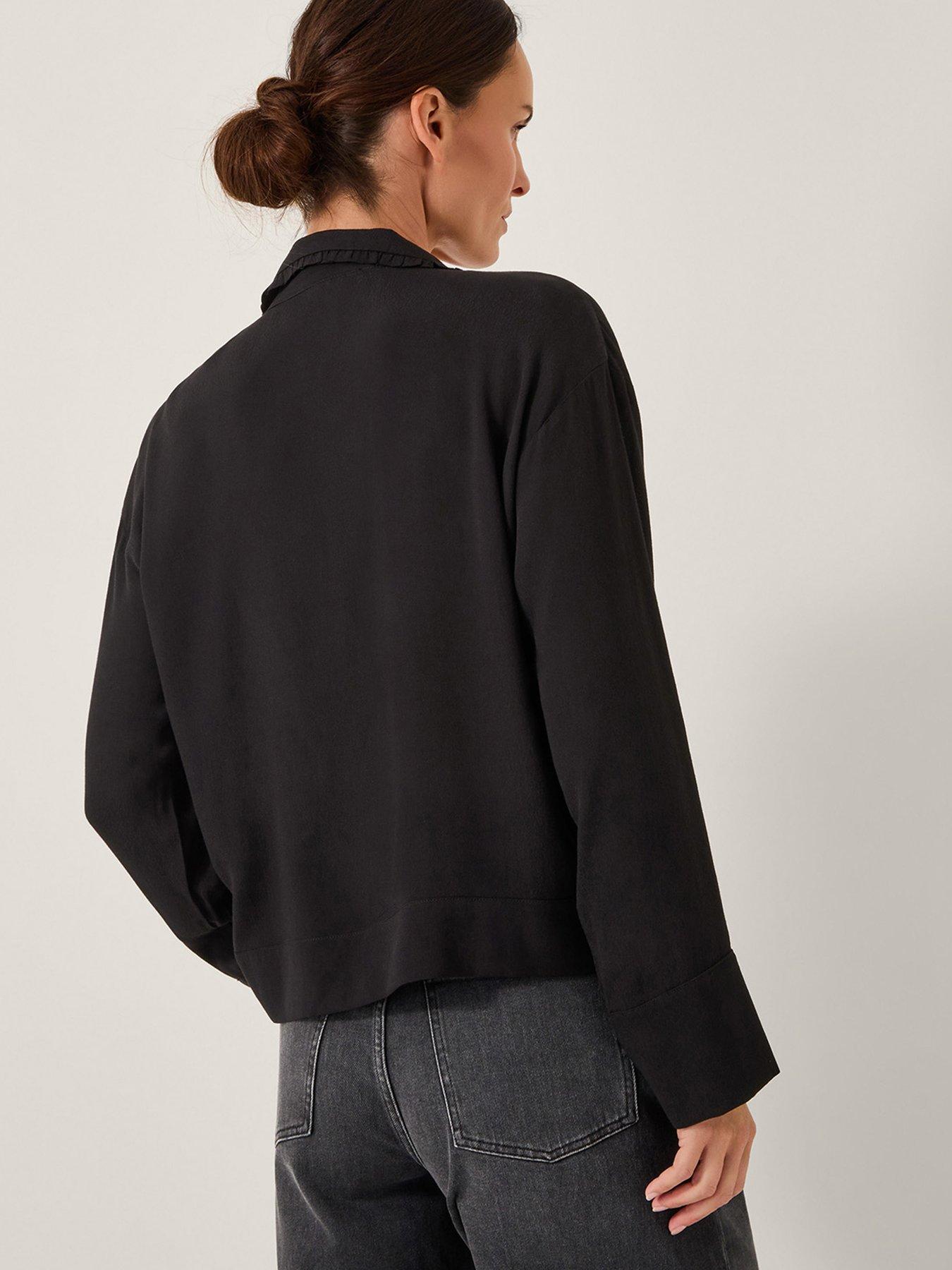 Image 2 of 5 of Monsoon Tamara Lace Shirt - Black