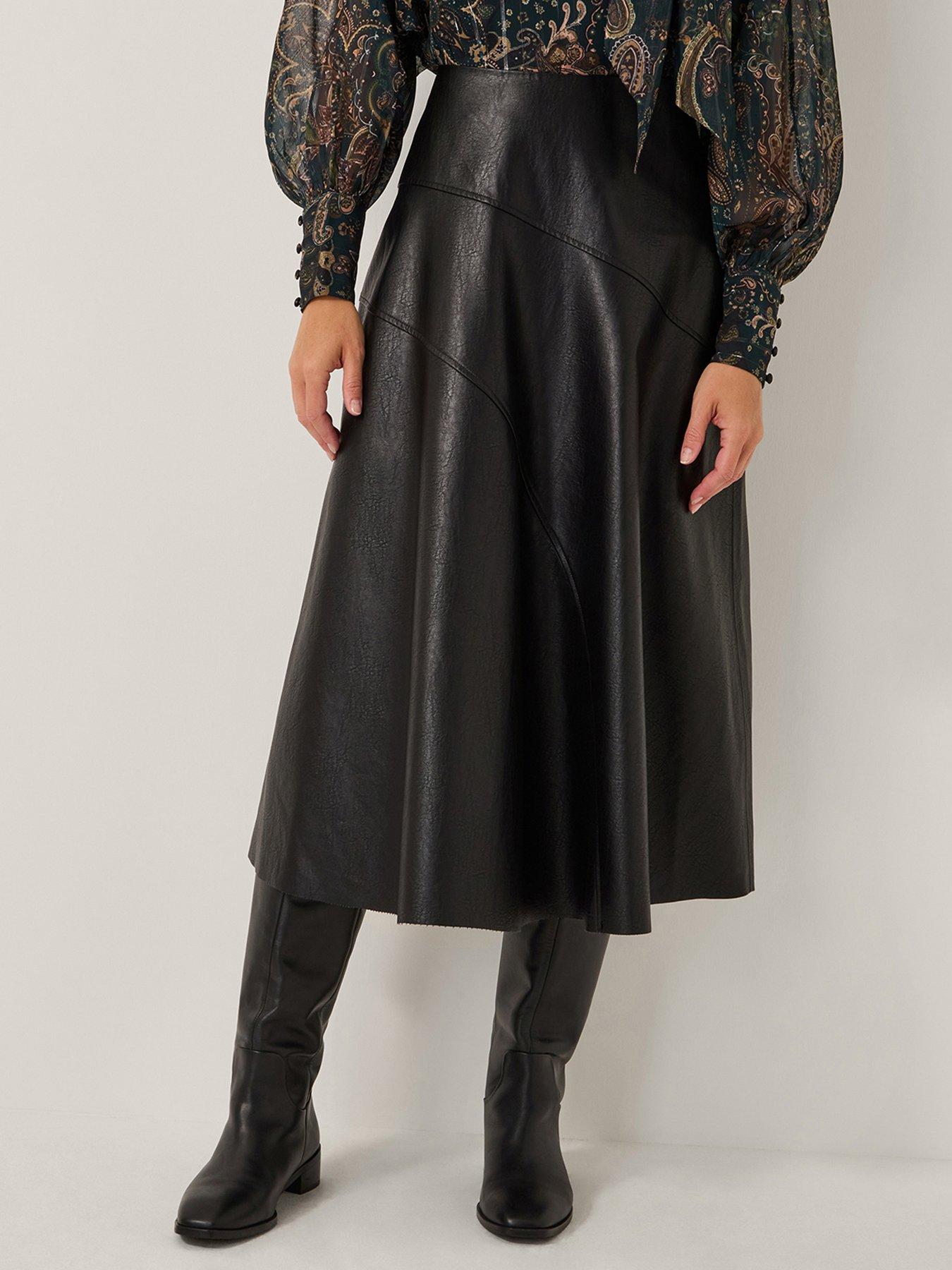 monsoon-marnie-seam-pu-skirt-black