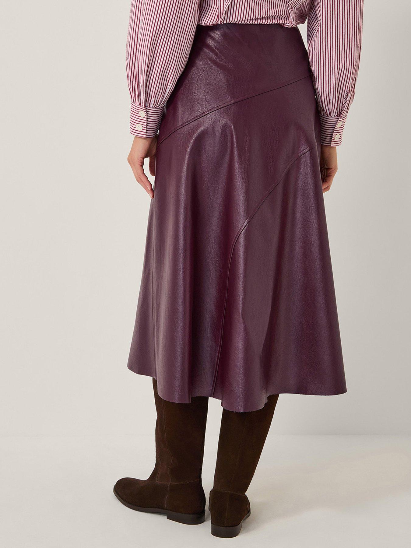 monsoon-marnie-seam-pu-skirt-redstillFront