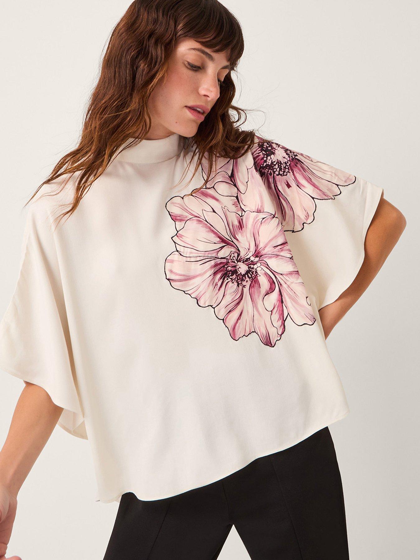 Monsoon Emilia Flower Top - Cream