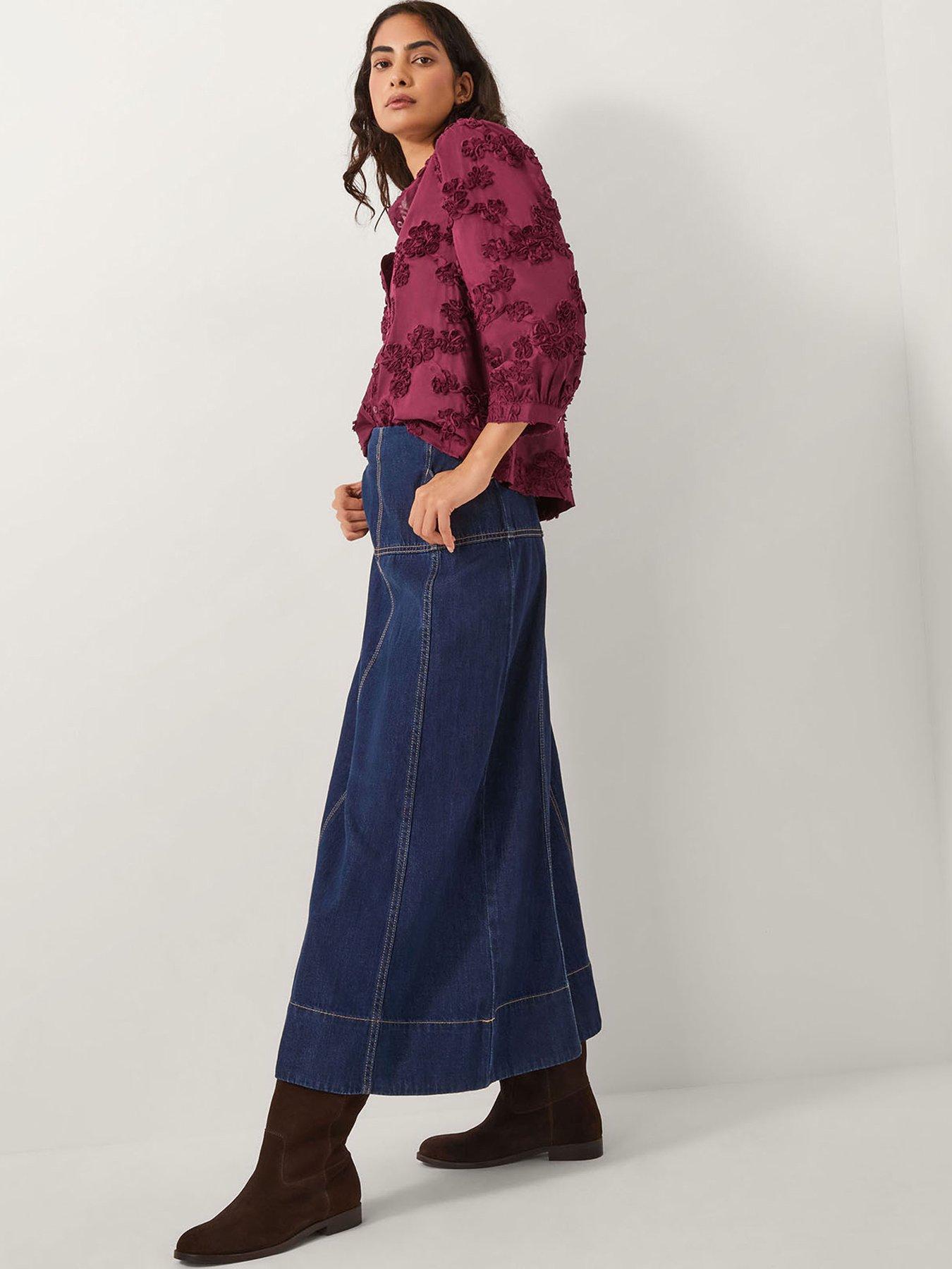 Image 4 of 5 of Monsoon Blair Floral Top - Cherry