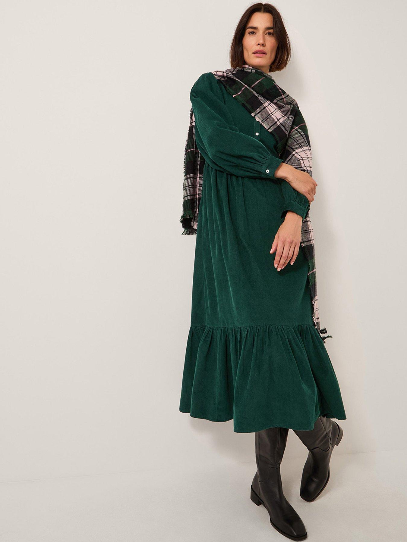 Monsoon Adriana Shirt Dress - Green