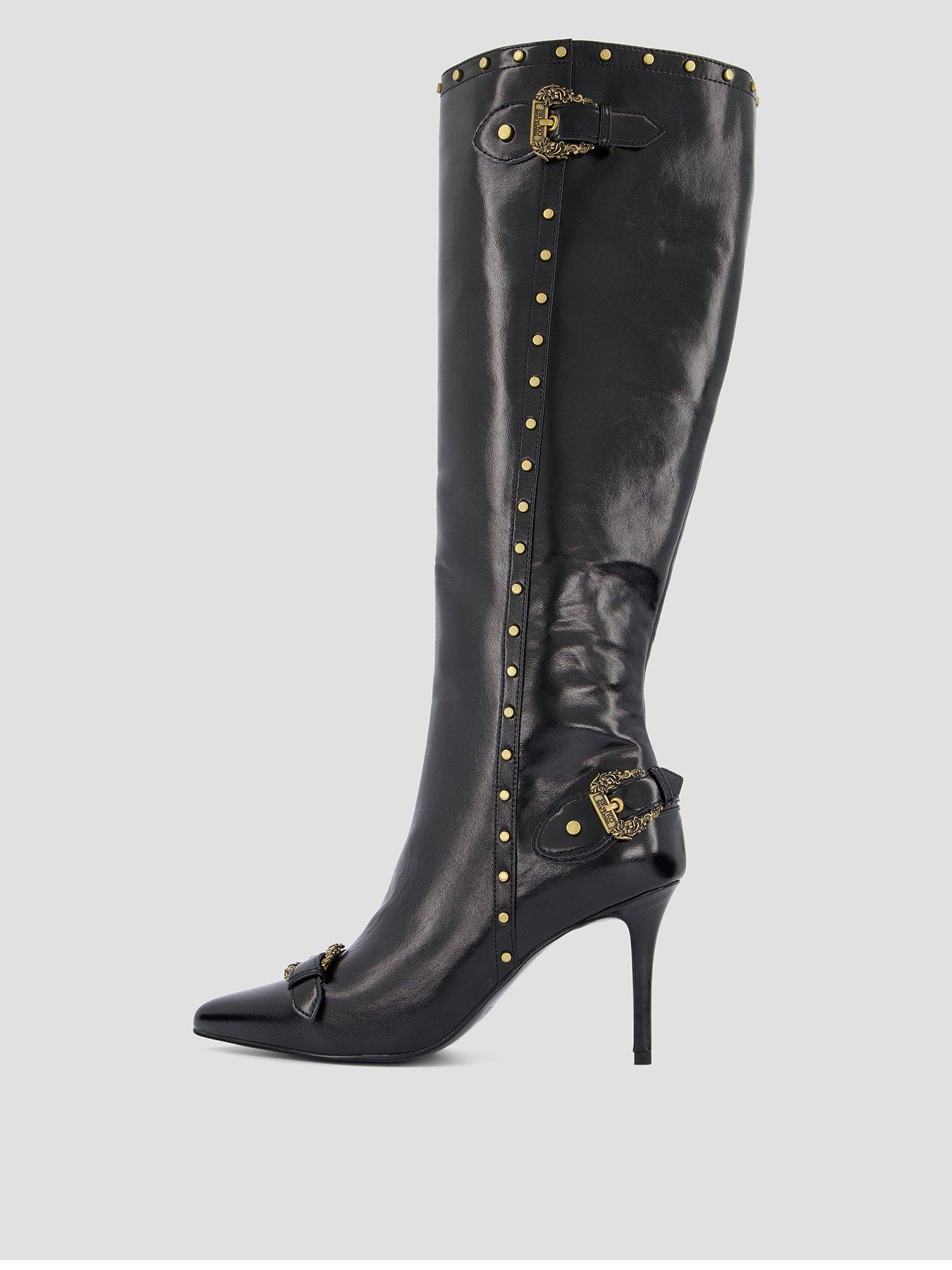 Versace Jeans Couture Couture1 Scarlett Knee High Boots - Black
