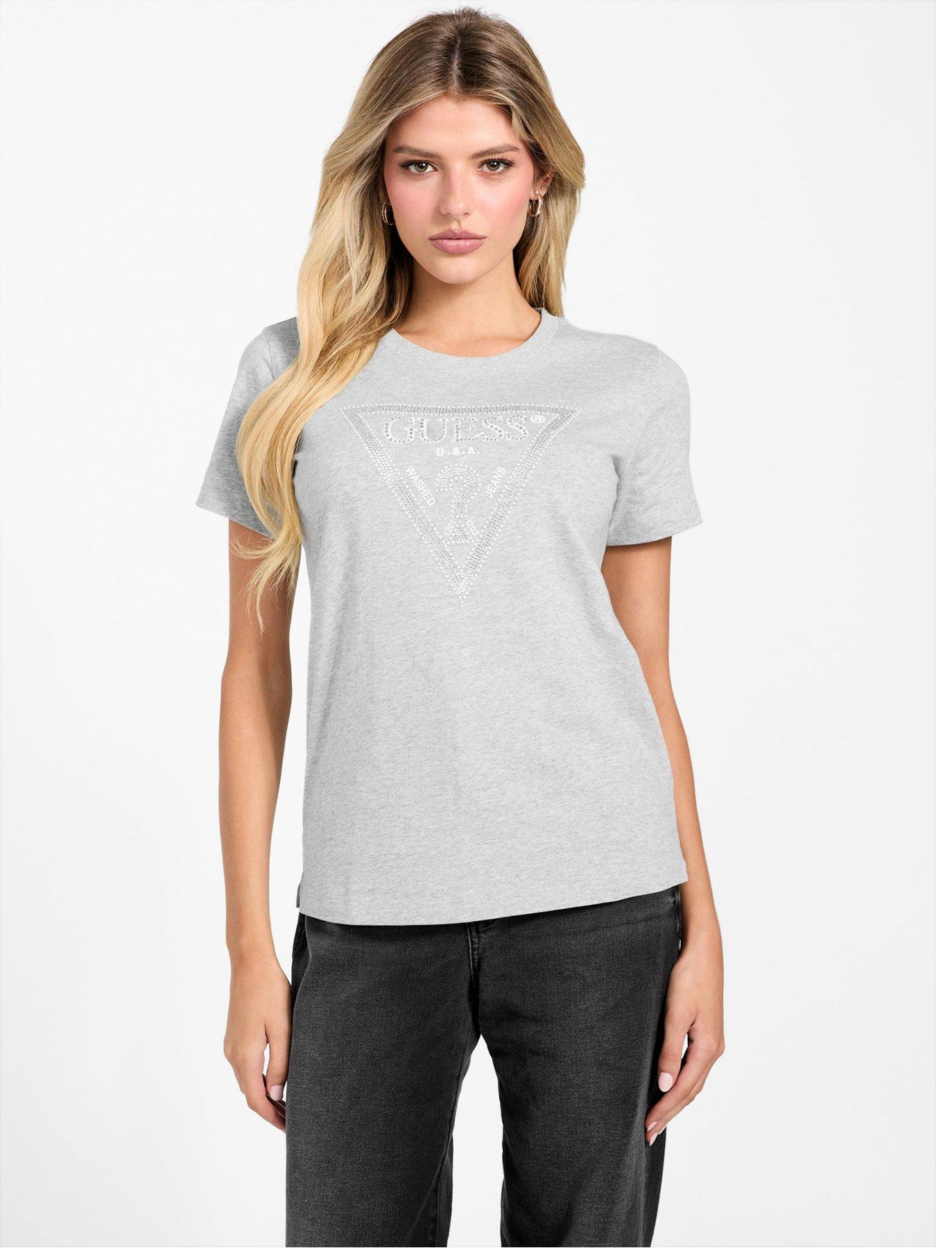guess-short-sleeve-krystal-triangle-t-shirt-grey