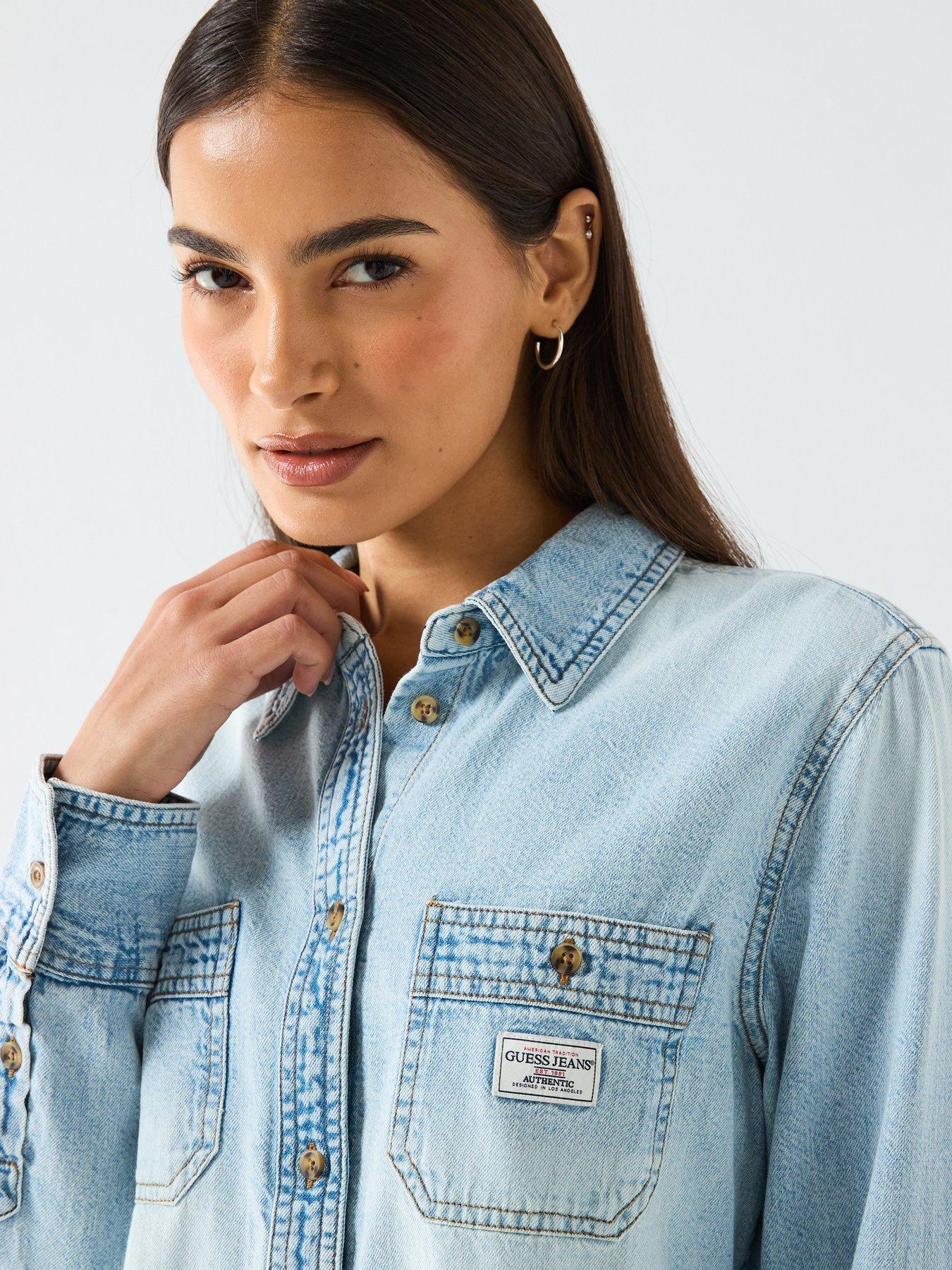 guess-jeans-long-sleeve-denim-shirt-bluedetail