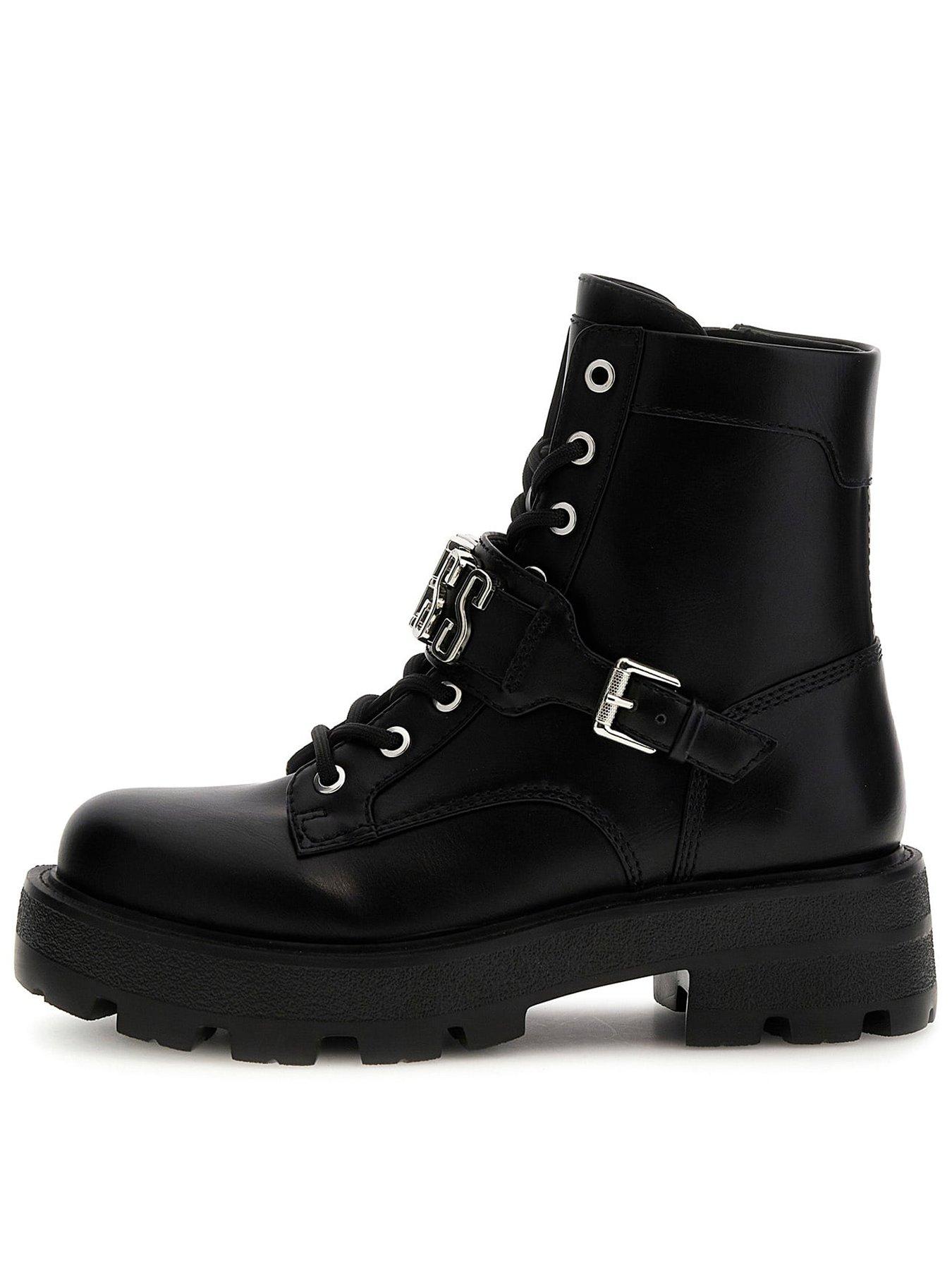 guess-yanzy-logo-script-combat-boots-black