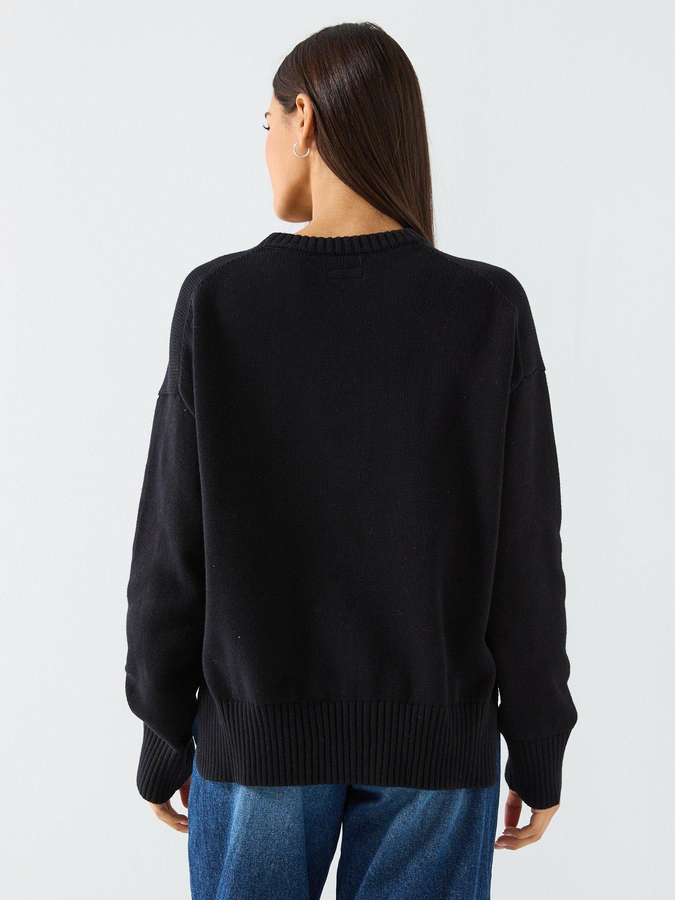 guess-jeans-long-sleeve-big-triangle-jumper-blackstillFront