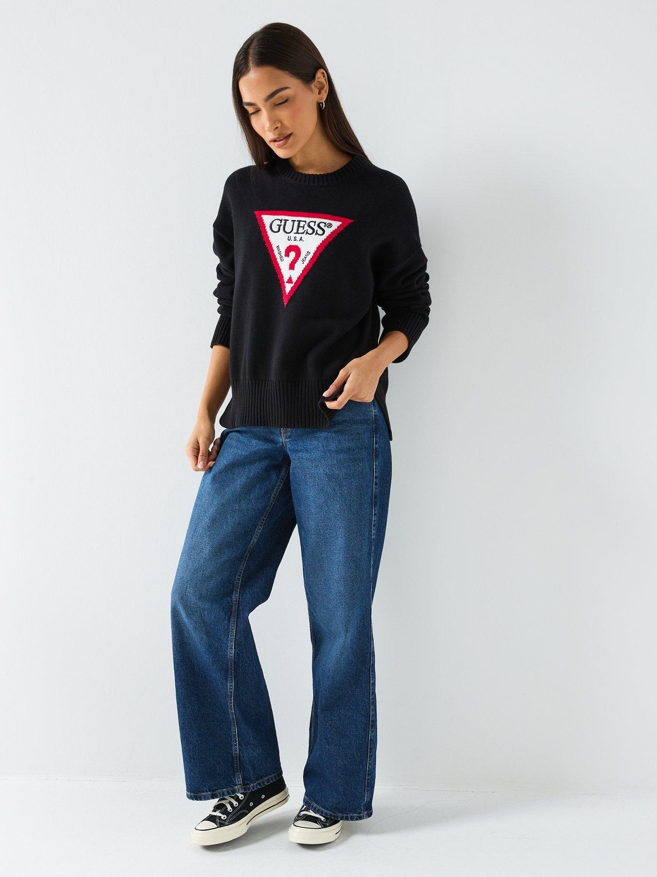 guess-jeans-long-sleeve-big-triangle-jumper-blackback