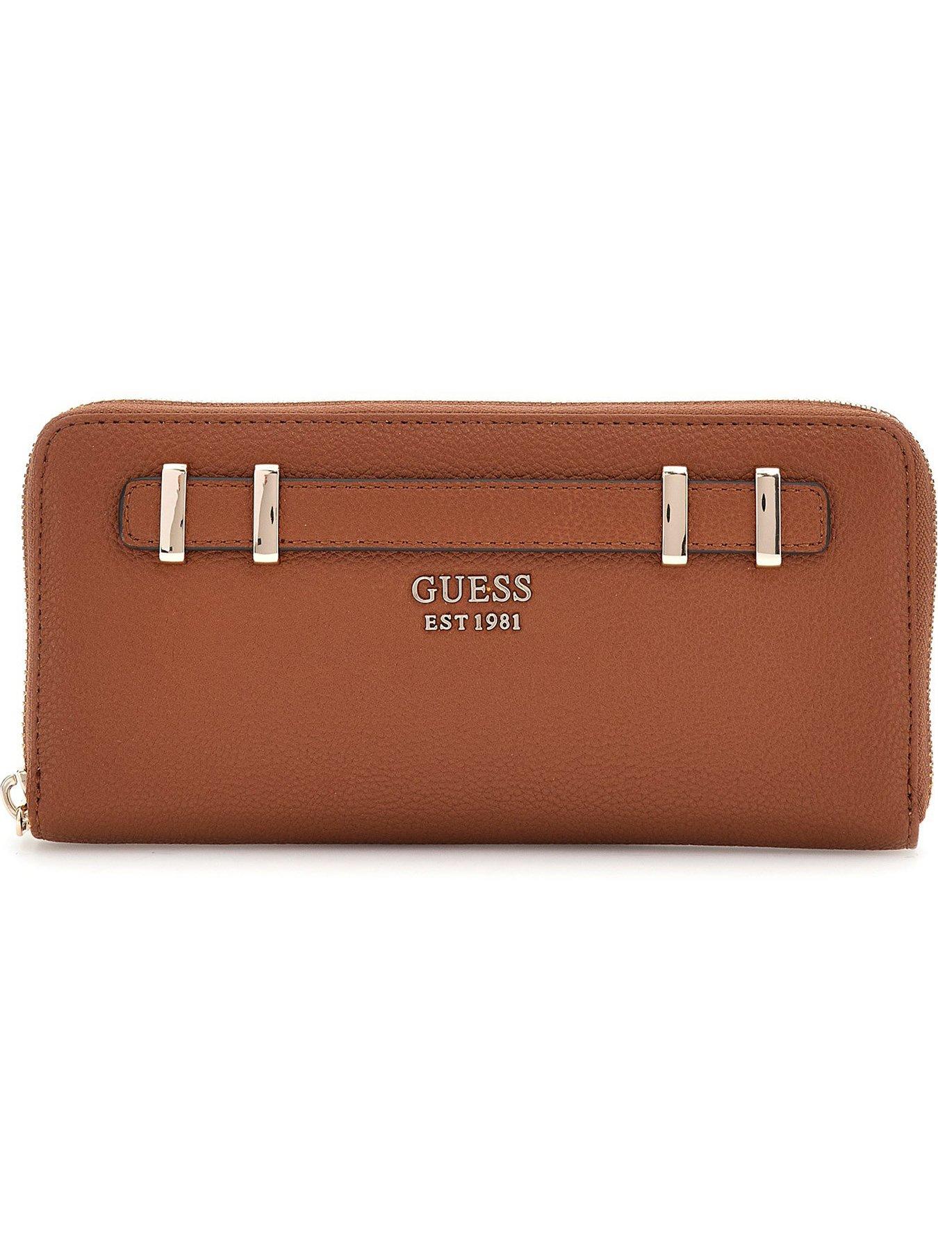 guess-gregoria-large-zip-around-wallet-brown