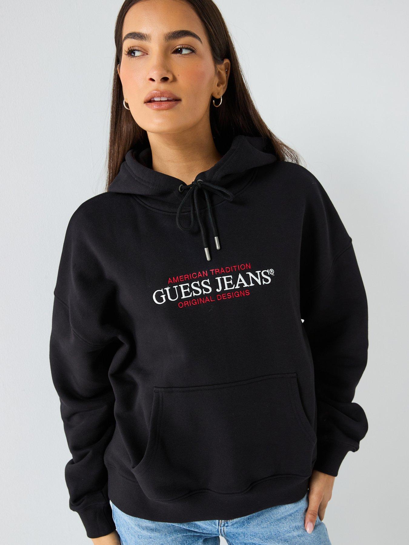 Guess Jeans Oversized American Tradition Hoodie - Black