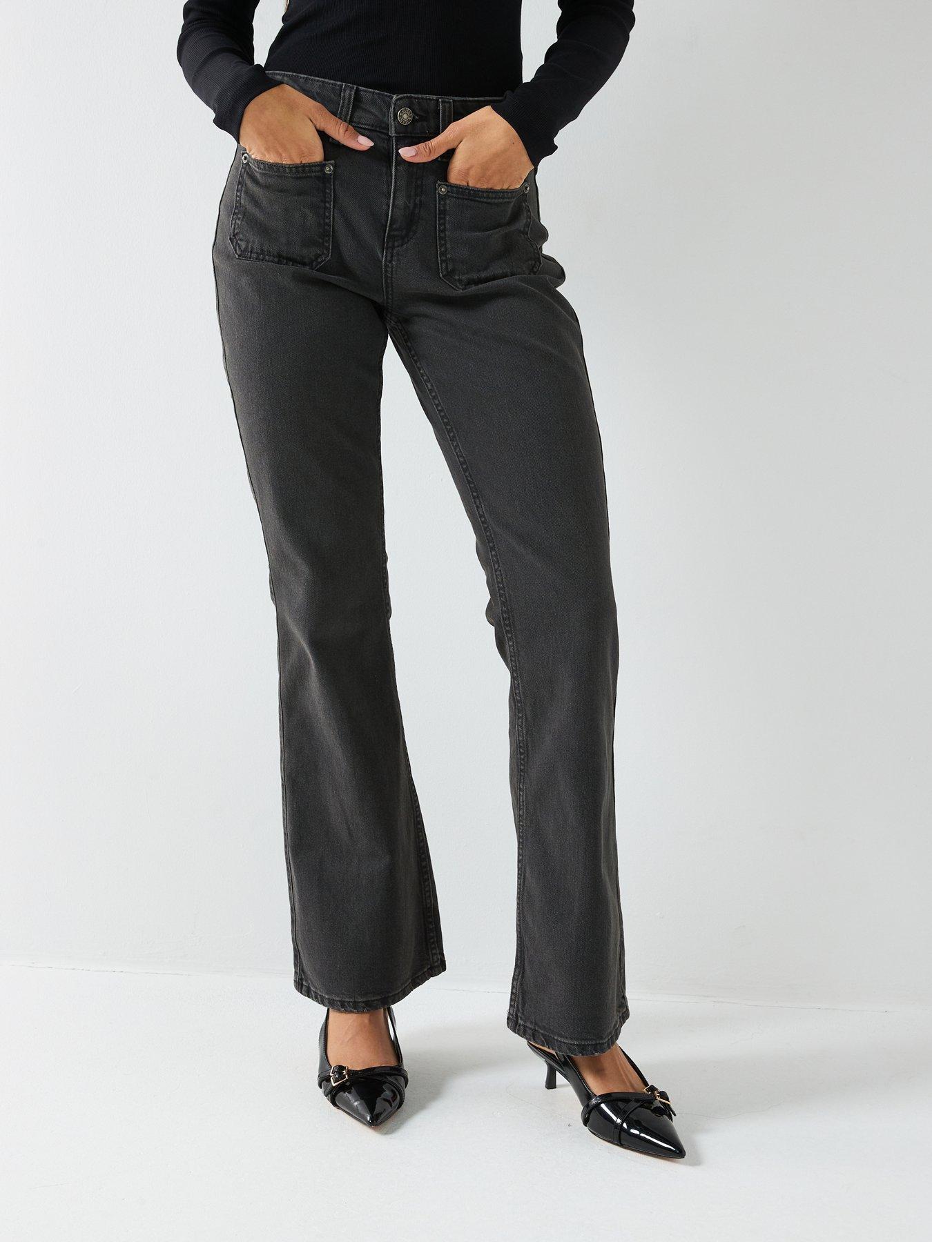 guess-jeans-g09-patch-pockets-bootcut-jeans-nbsp--blackfront