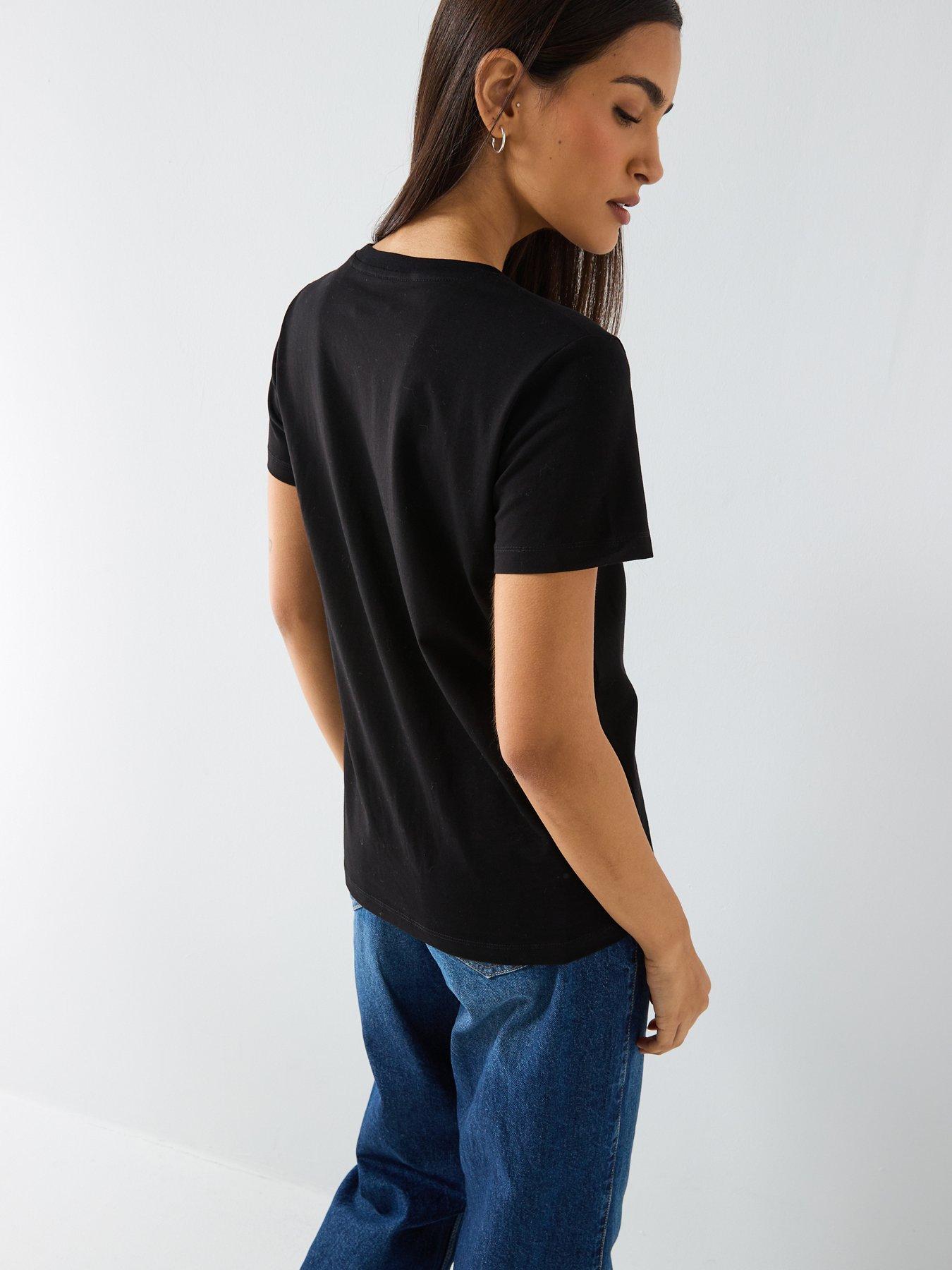 guess-jeans-short-sleeve-embroidered-script-t-shirt-blackstillFront