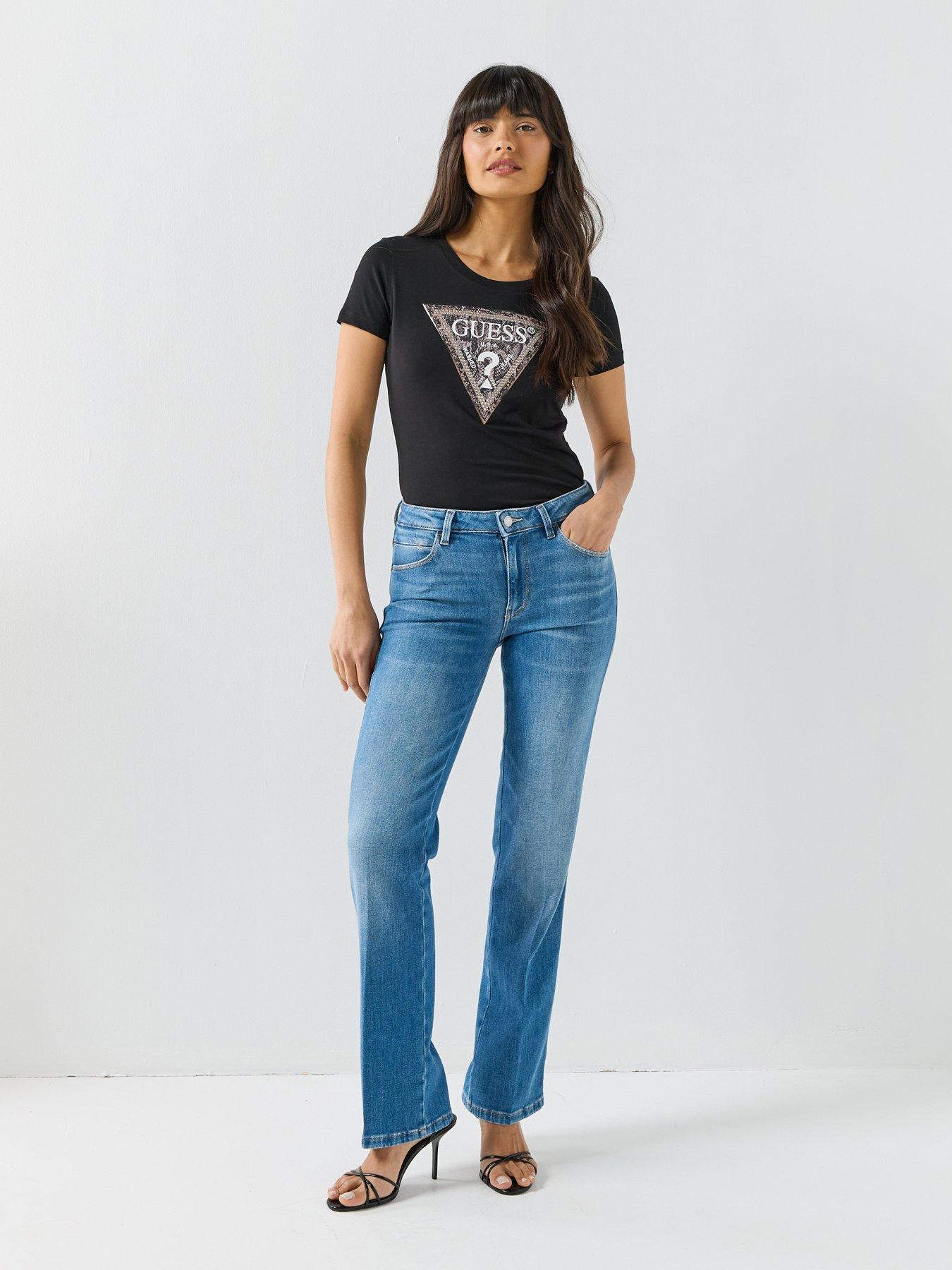 Image 3 of 4 of Guess Ss Cn Triangle Python Tee